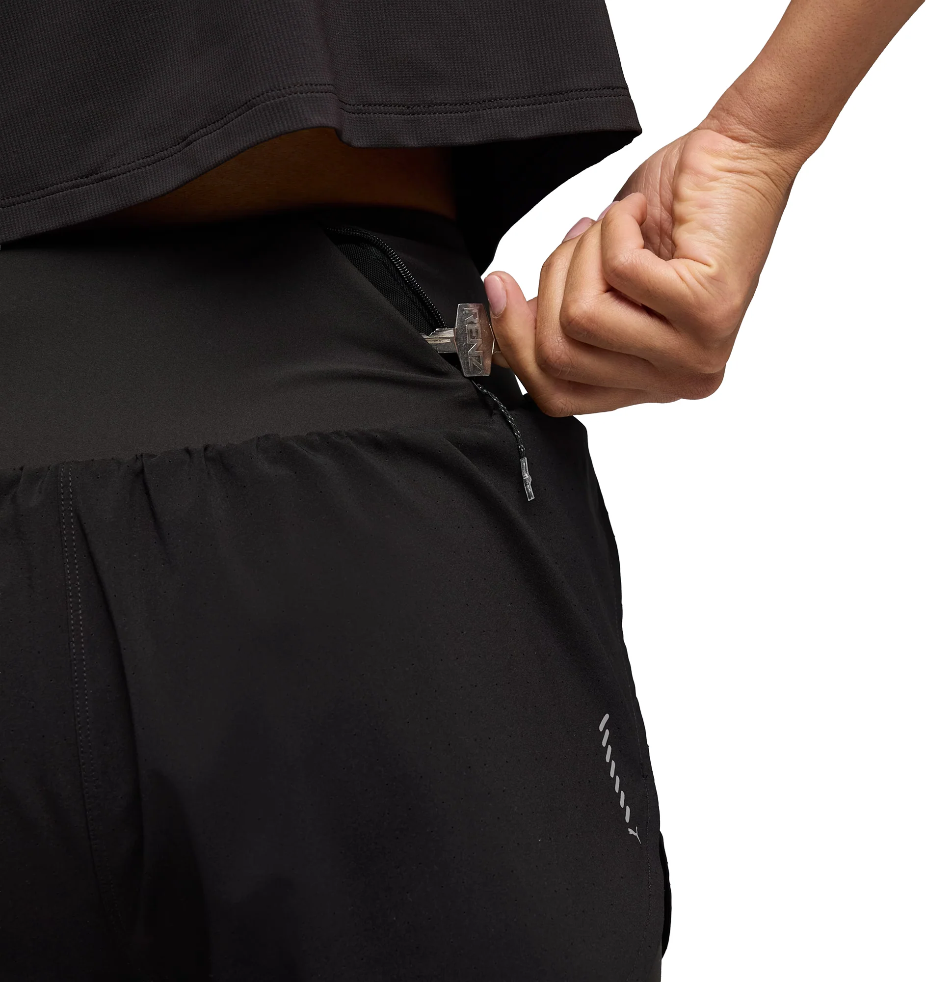 Puma DreamRun 3 Inch dryCELL 2 In 1 Womens Running Shorts - Black - Image 4