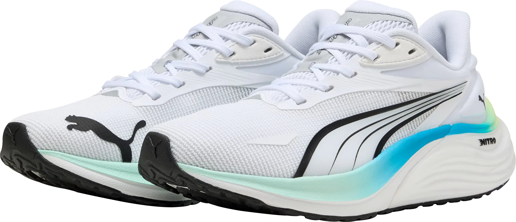 Puma Electrify Nitro 4 Junior Running Shoes - White - Image 5
