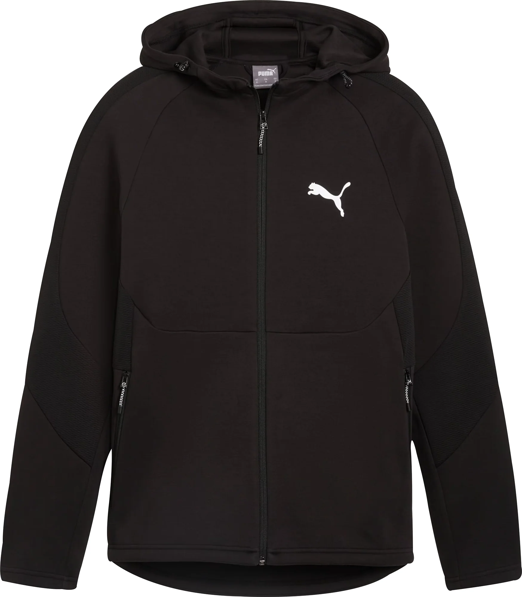 Puma EvoStripe Full Zip Mens Training Hoody - Black - Image 5