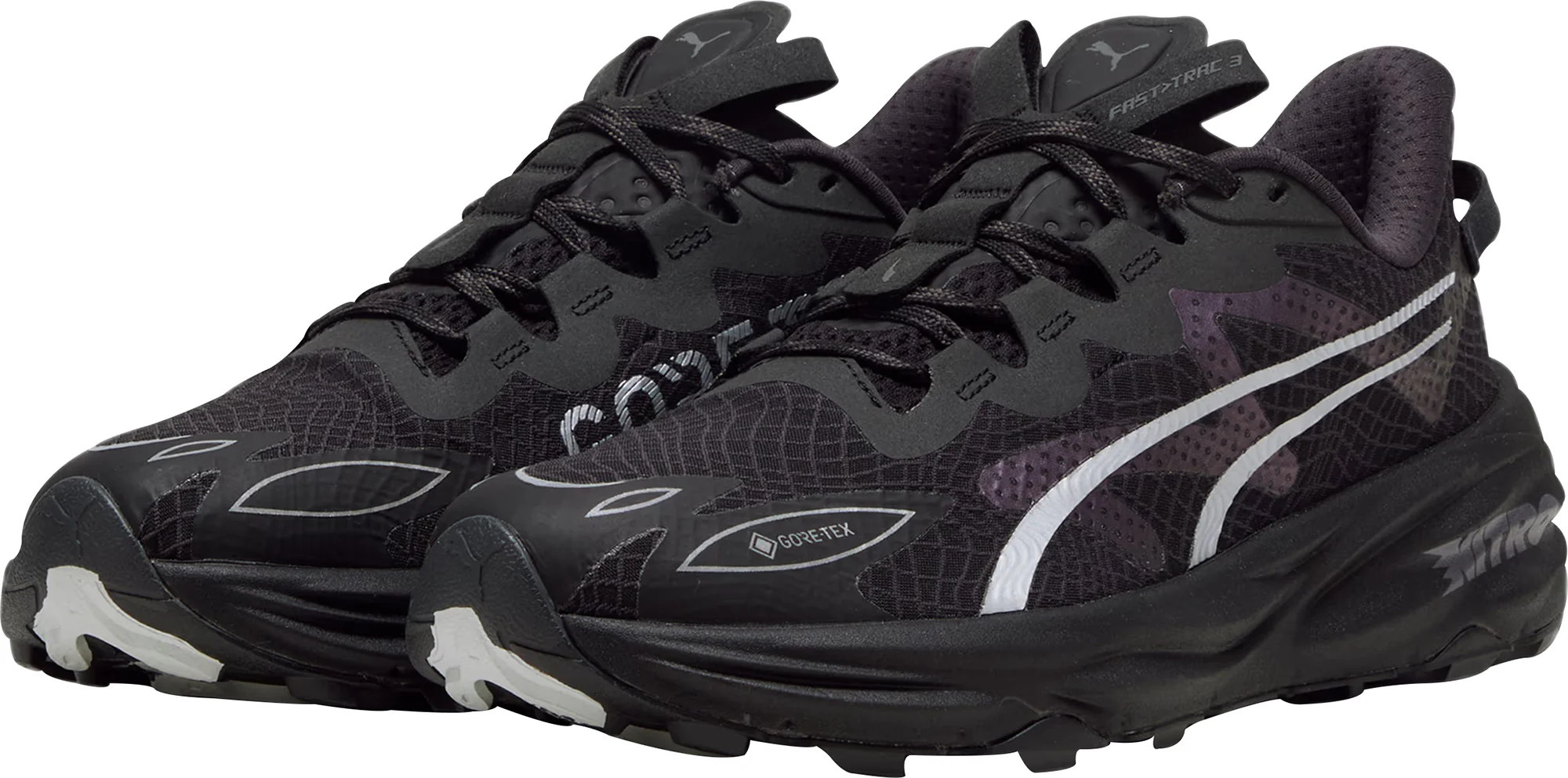 Puma Fast-Trac Nitro 3 GORE-TEX Mens Trail Running Shoes - Black - Image 5