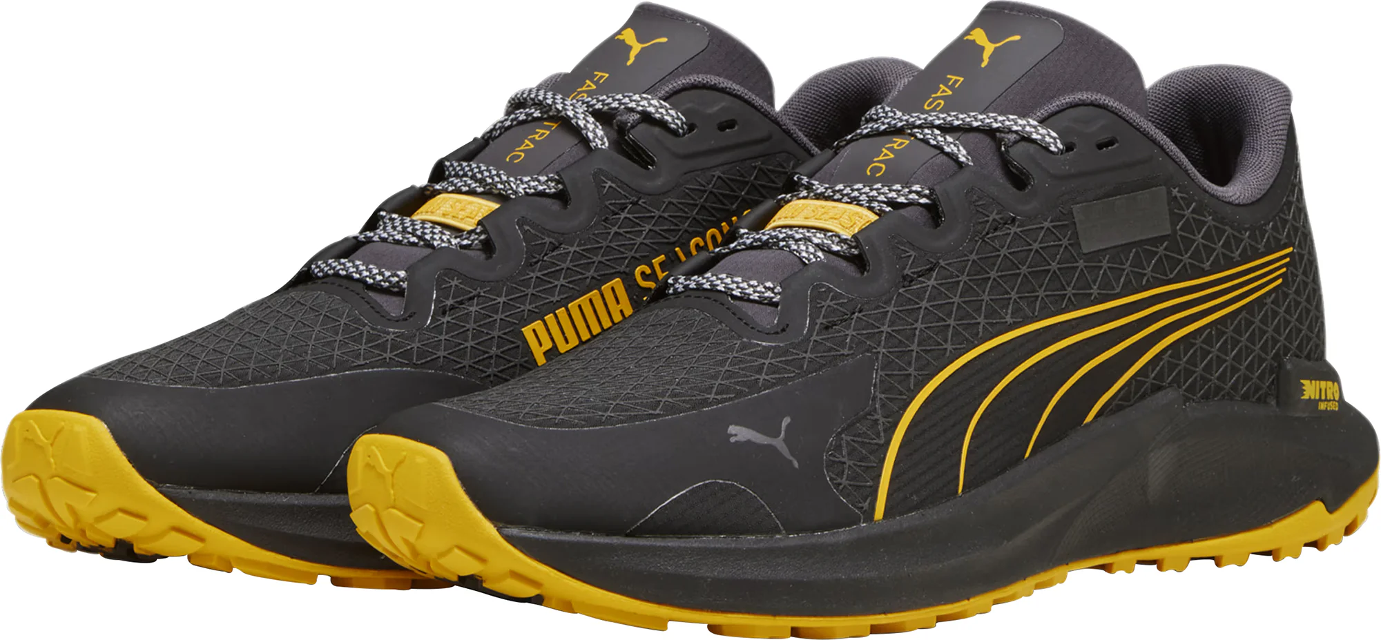 Puma Fast-Trac Nitro GORE-TEX Mens Trail Running Shoes - Black - Image 5
