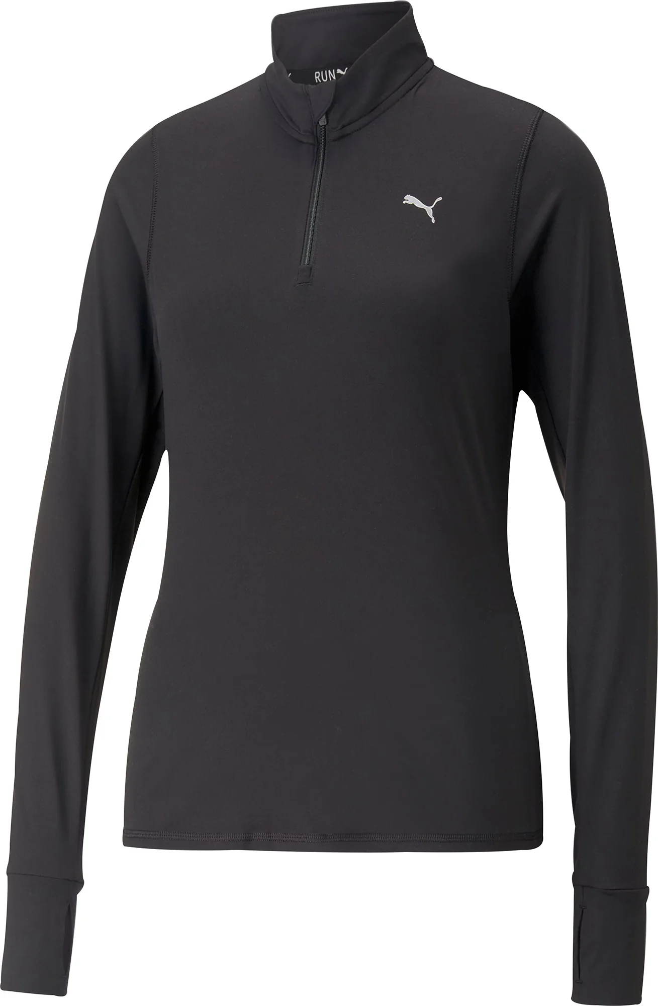 Puma Favourite Half Zip Long Sleeve Womens Running Top - Black - Image 5
