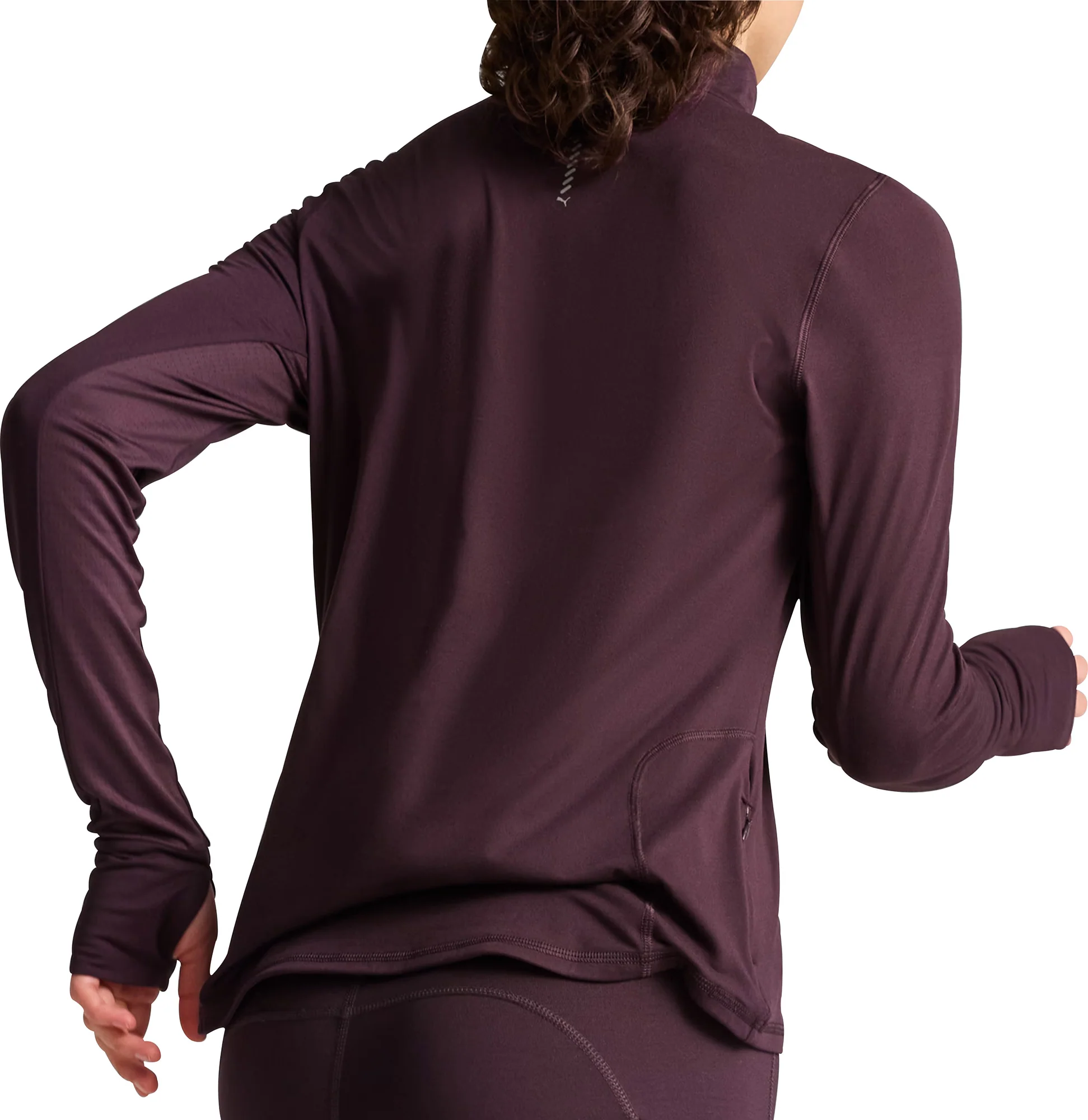 Puma Favourite Half Zip Long Sleeve Womens Running Top - Purple - Image 2