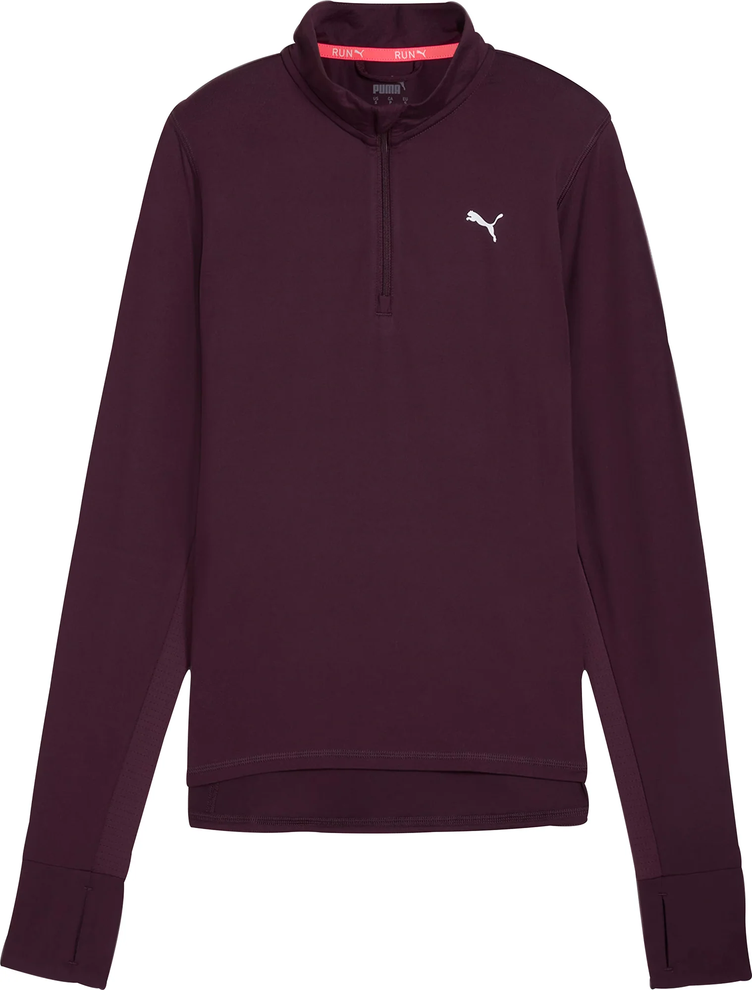 Puma Favourite Half Zip Long Sleeve Womens Running Top - Purple - Image 5