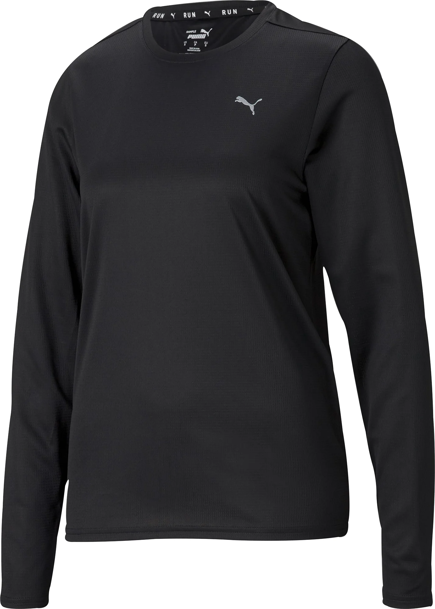 Puma Favourite Long Sleeve Womens Running Top - Black - Image 3