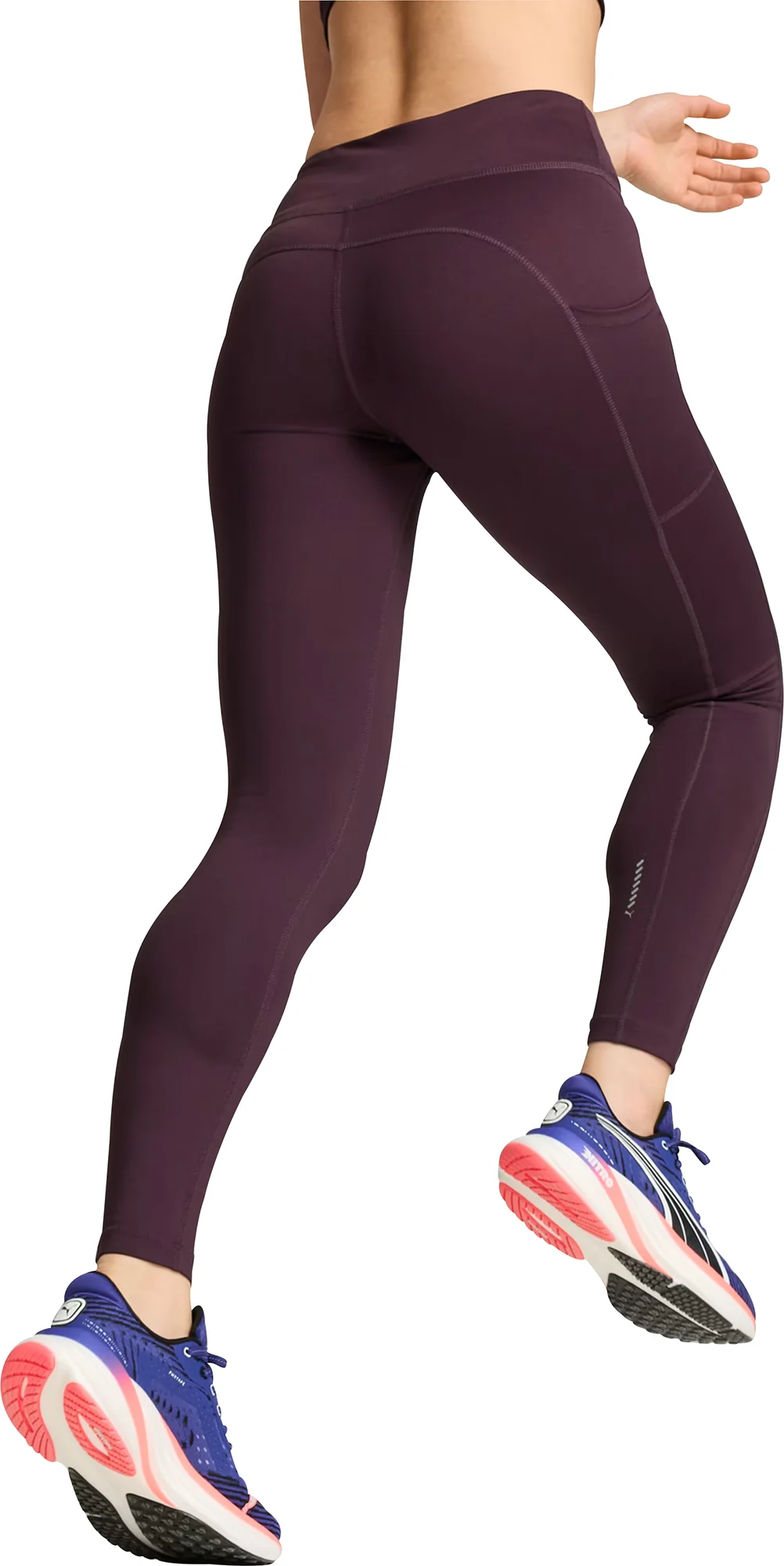 Puma Favourites Velocity Womens Long Running Tights - Purple - Image 2