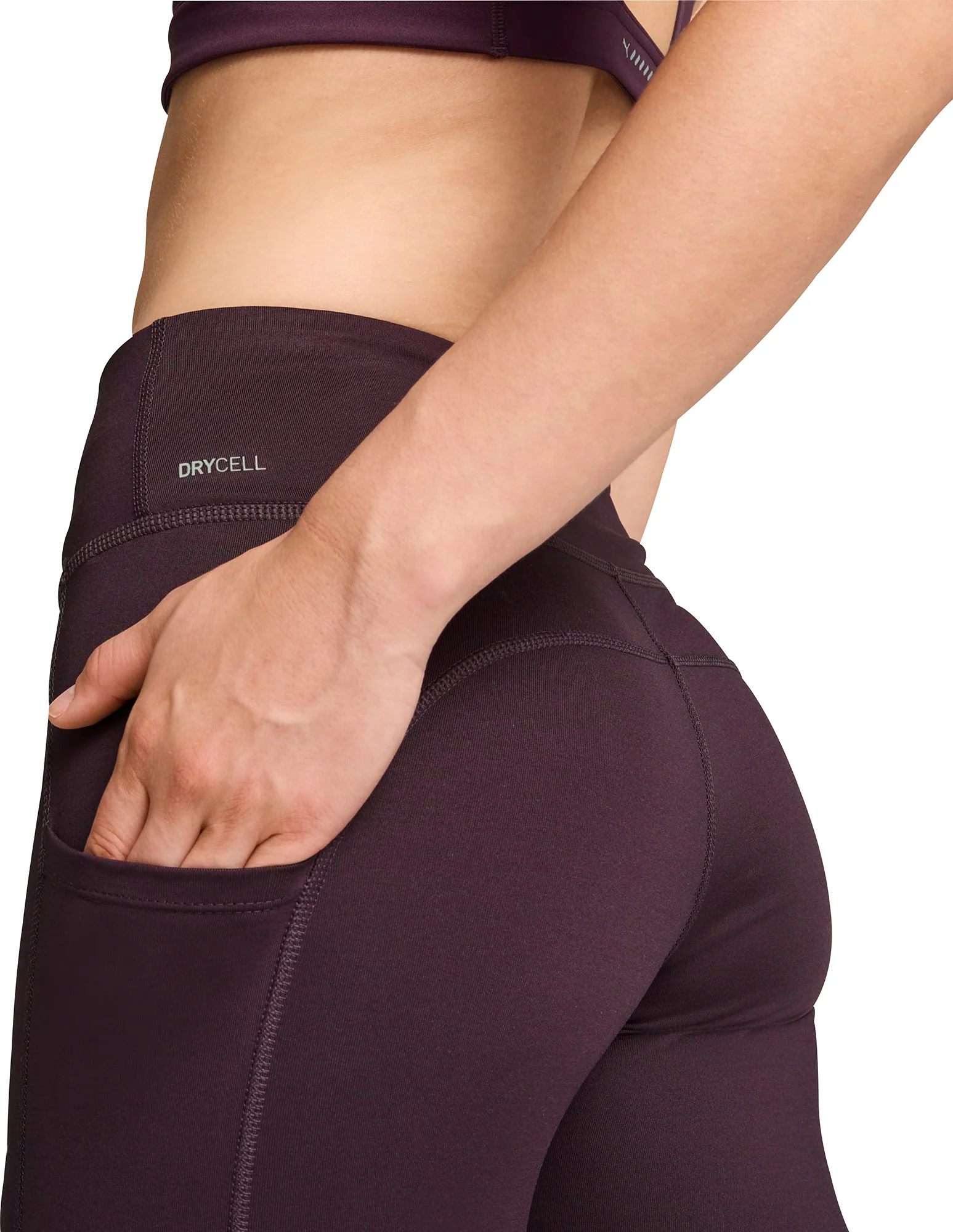 Puma Favourites Velocity Womens Long Running Tights - Purple - Image 3