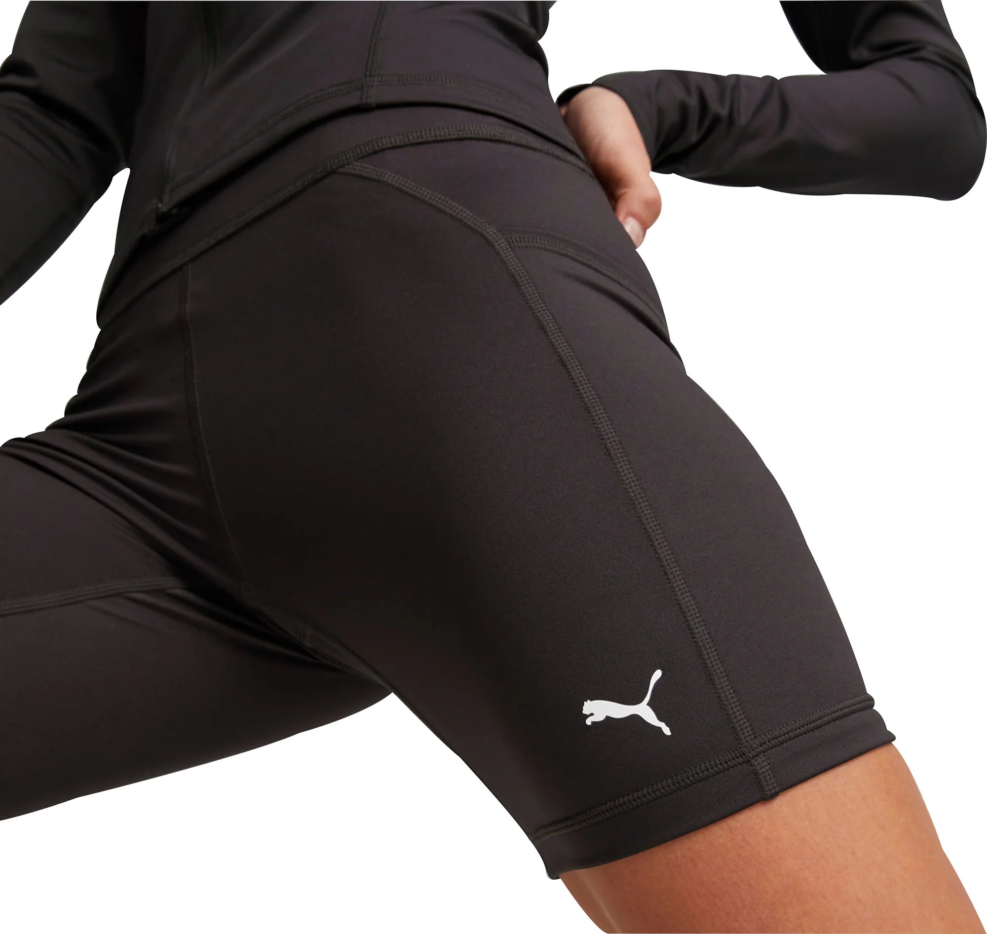 Puma Fit 5 Inch Womens Short Training Tights - Black - Image 4