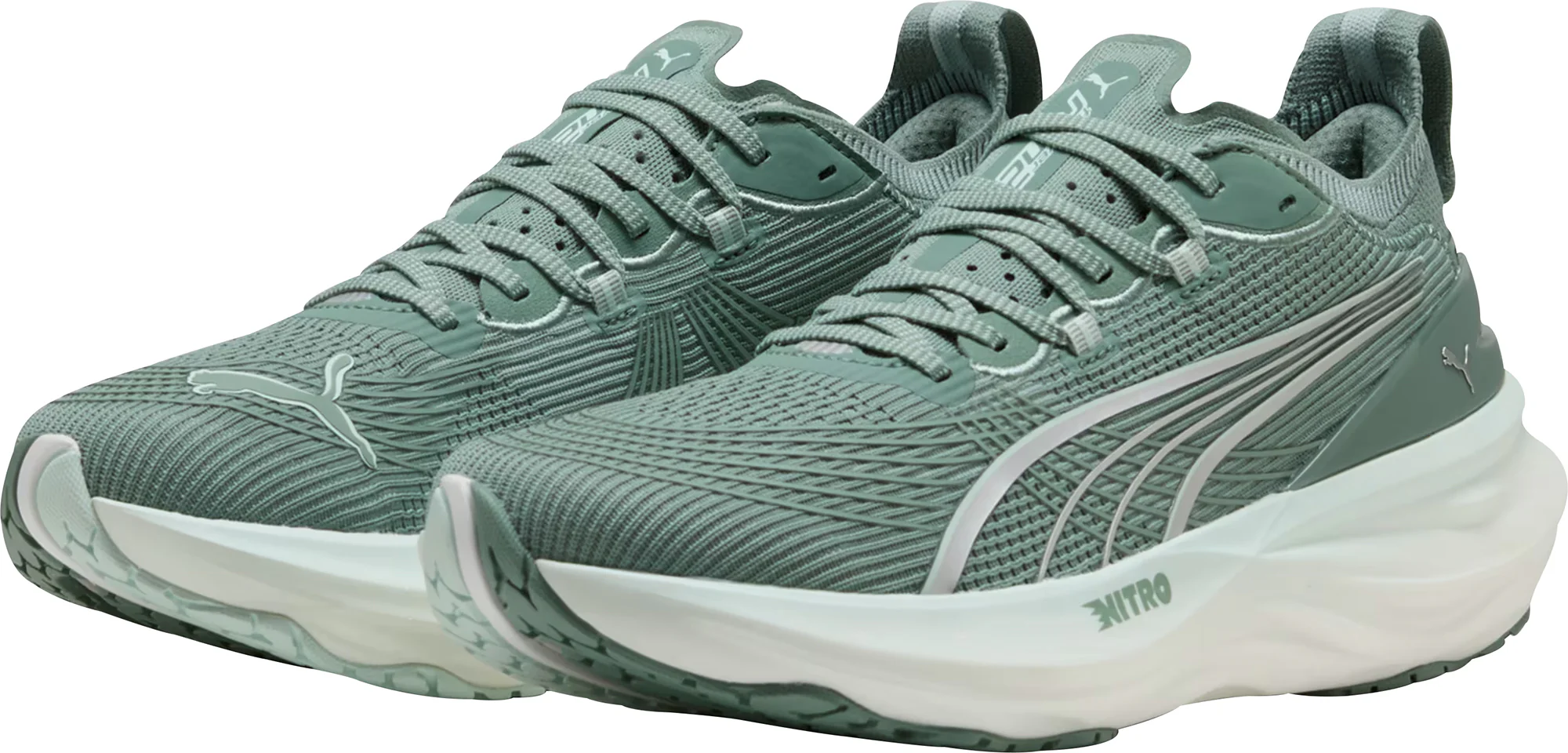Puma ForeverRun Nitro 2 Mens Running Shoes - Green - Image 5