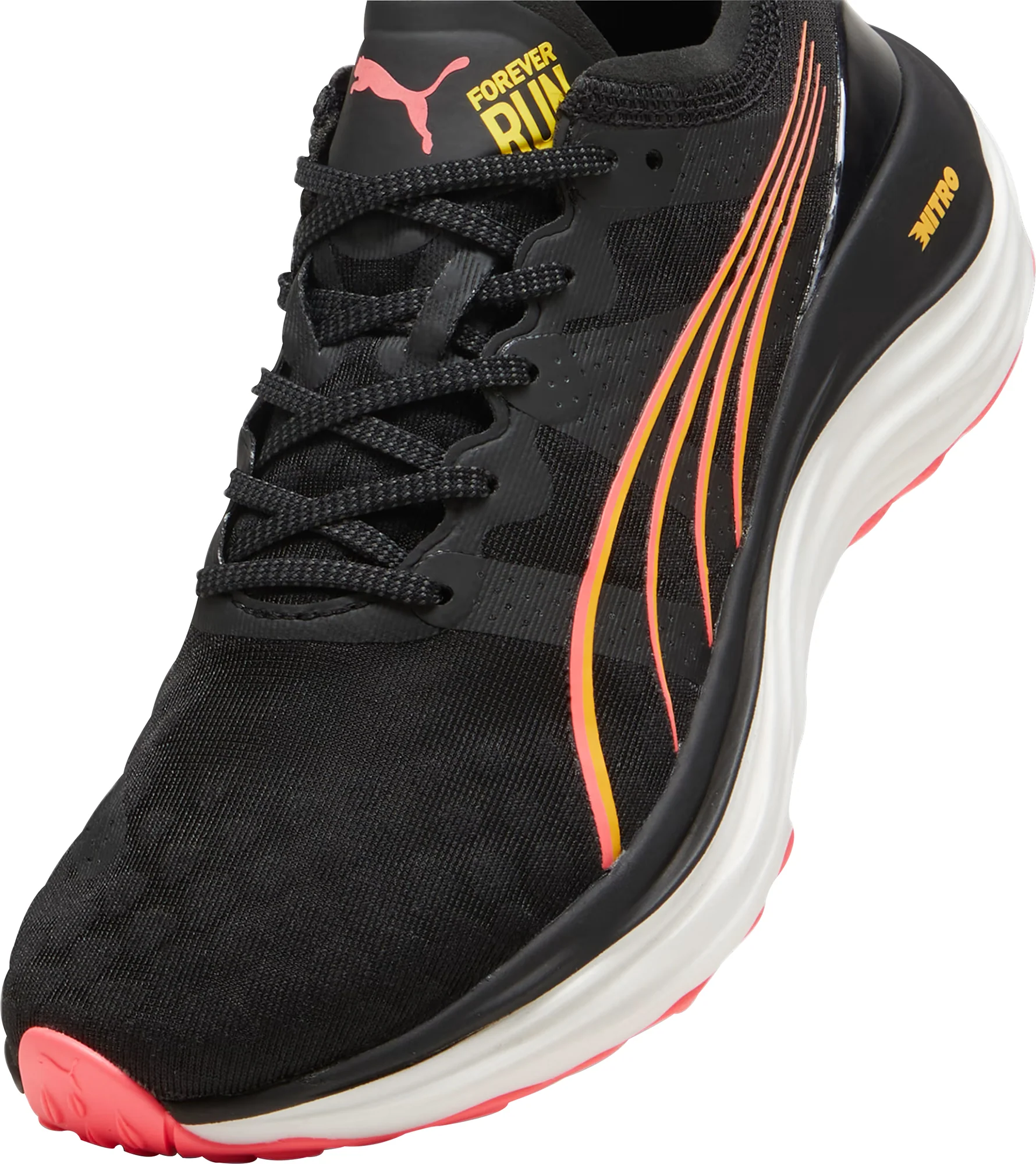 Puma ForeverRun Nitro Womens Running Shoes - Black - Image 6