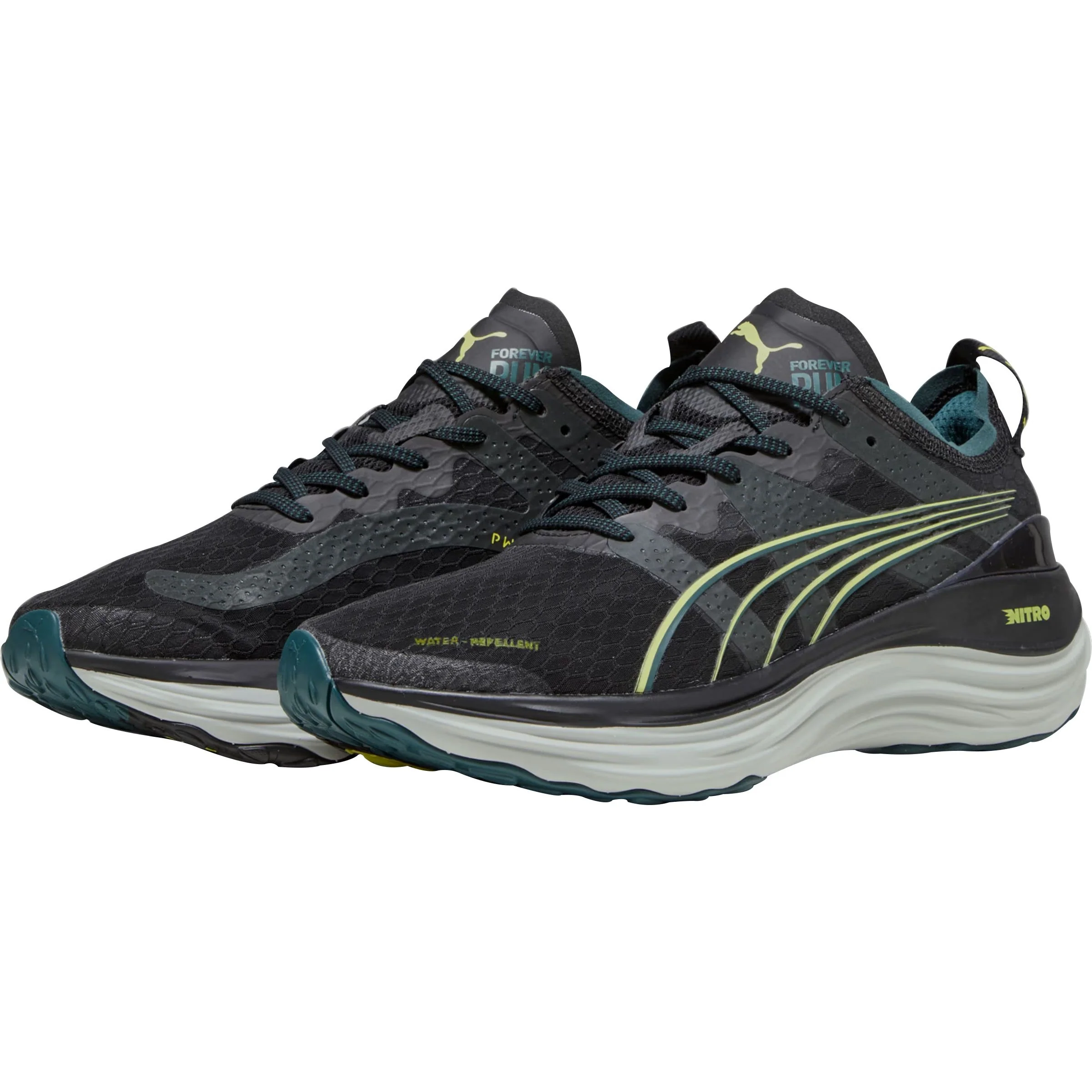 Puma ForeverRun Nitro WTR Mens Running Shoes - Black - Image 5