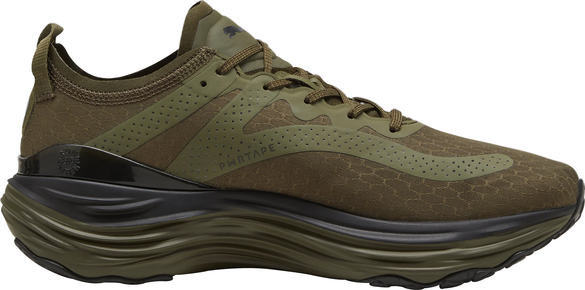 Puma ForeverRun Nitro WTR Mens Running Shoes - Green - Image 3