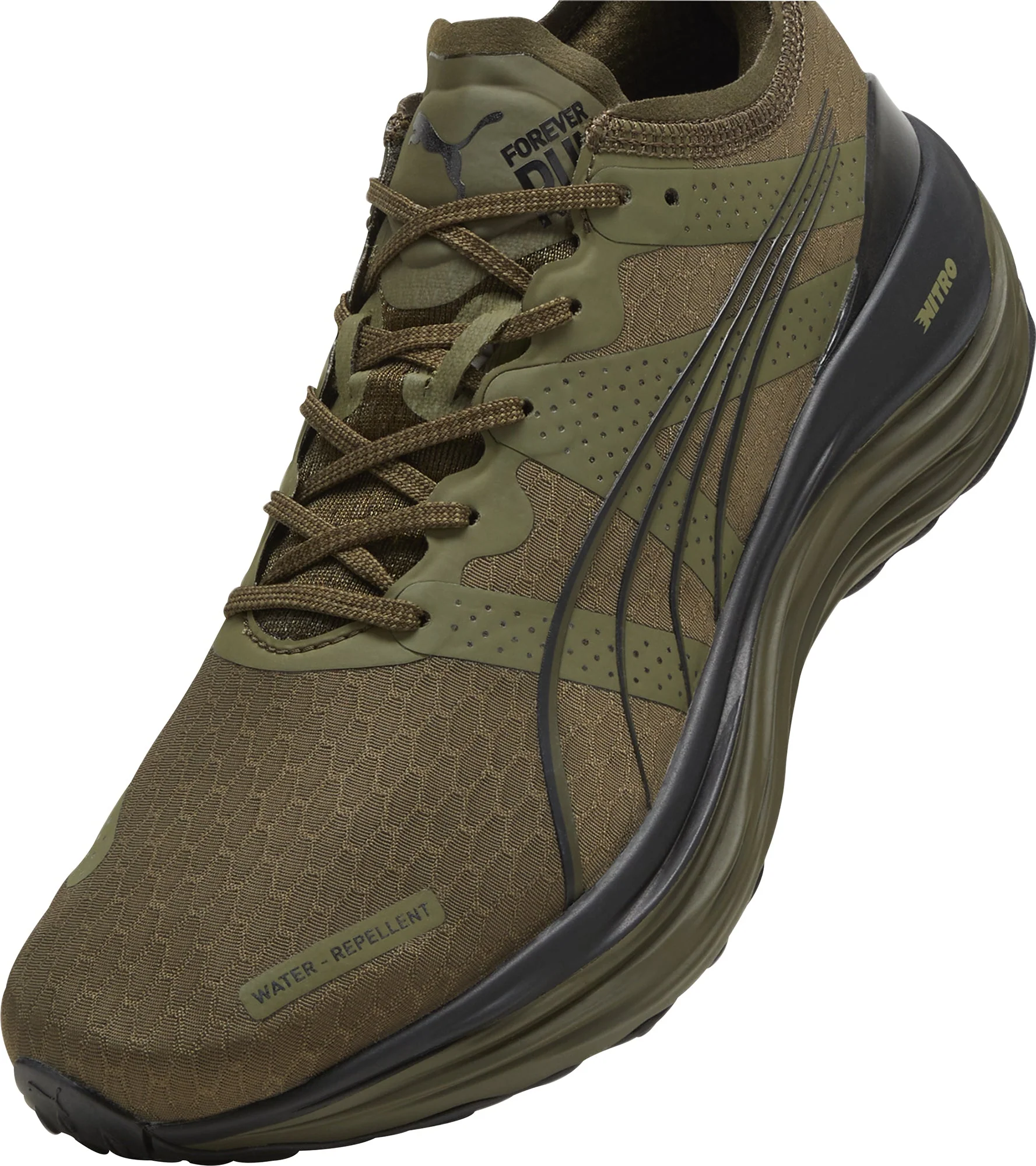 Puma ForeverRun Nitro WTR Mens Running Shoes - Green - Image 6