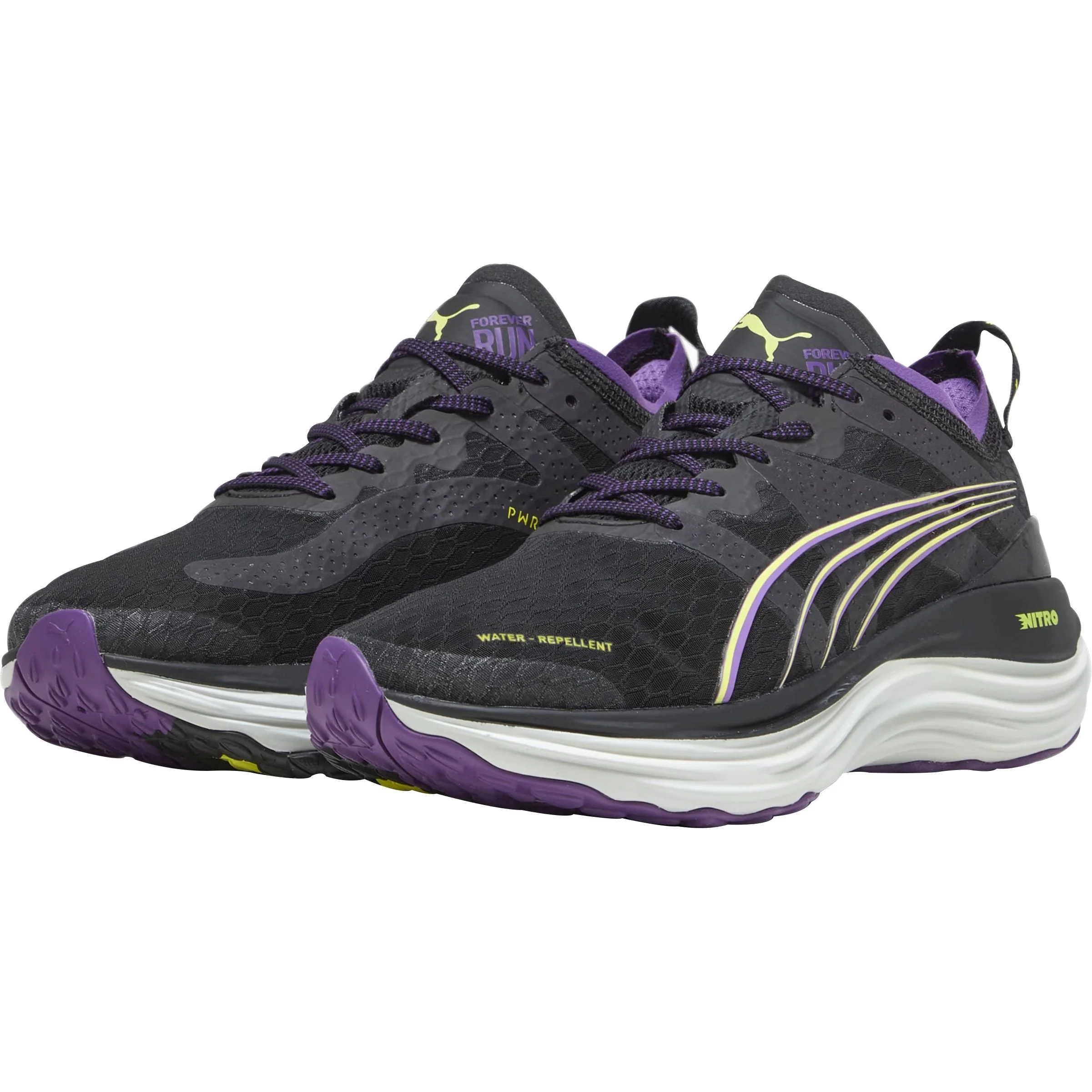 Puma ForeverRun Nitro WTR Womens Running Shoes - Black - Image 5