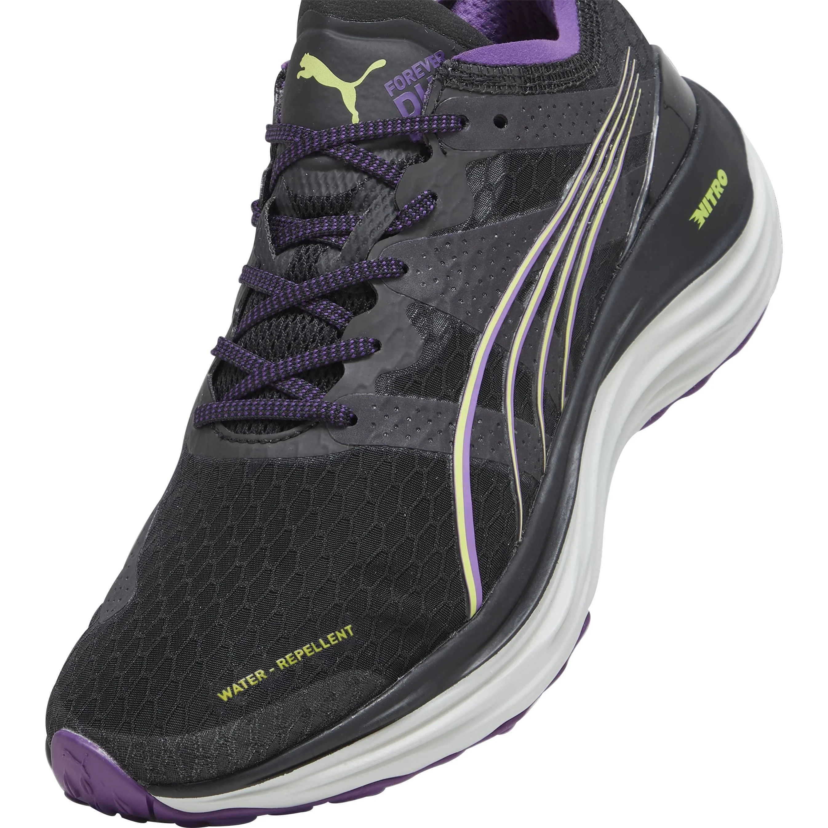 Puma ForeverRun Nitro WTR Womens Running Shoes - Black - Image 6