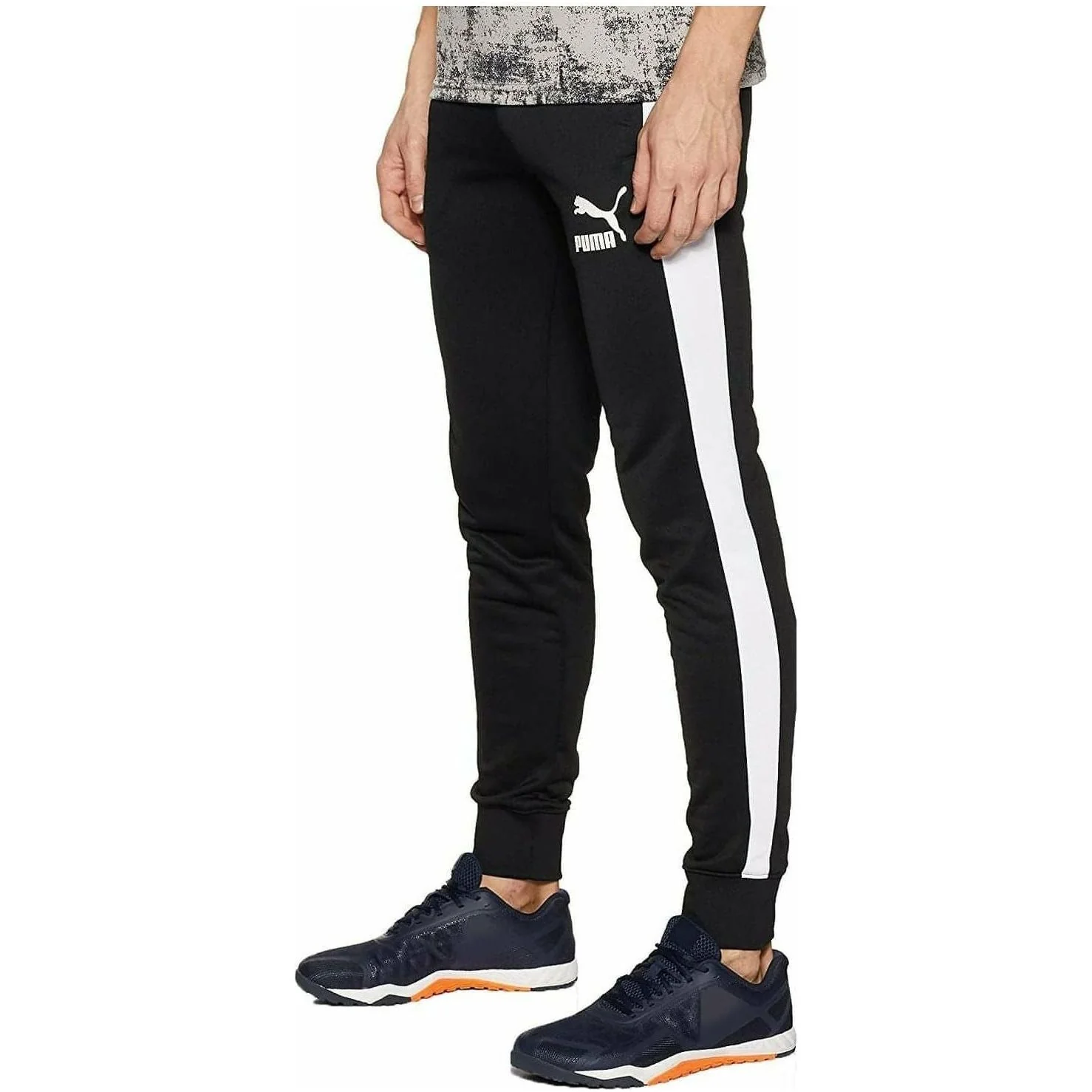 Puma Iconic T7 Knitted Mens Track Pants - Black - Image 2
