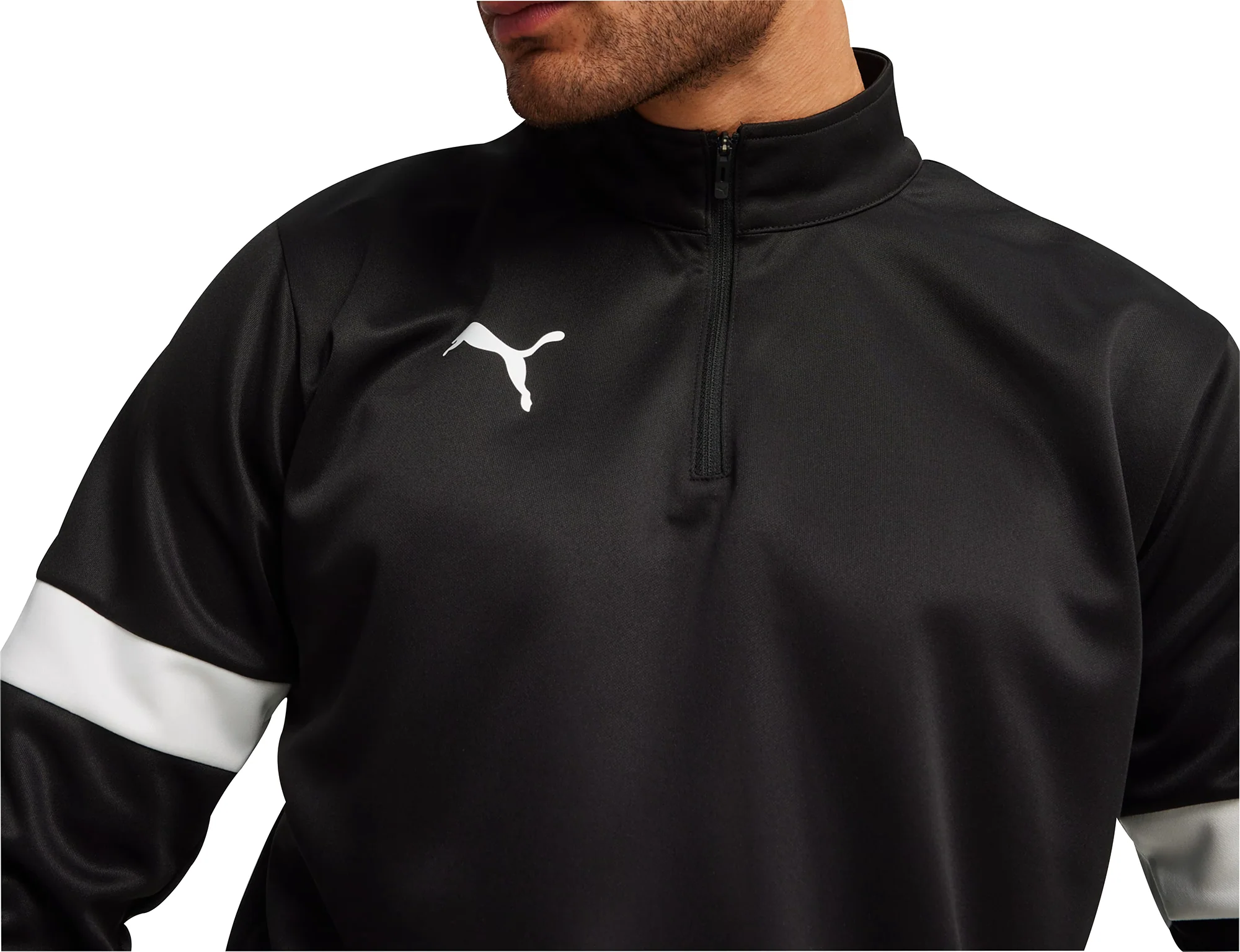 Puma IndividualRISE Half Zip Long Sleeve Mens Training Top - Black - Image 3