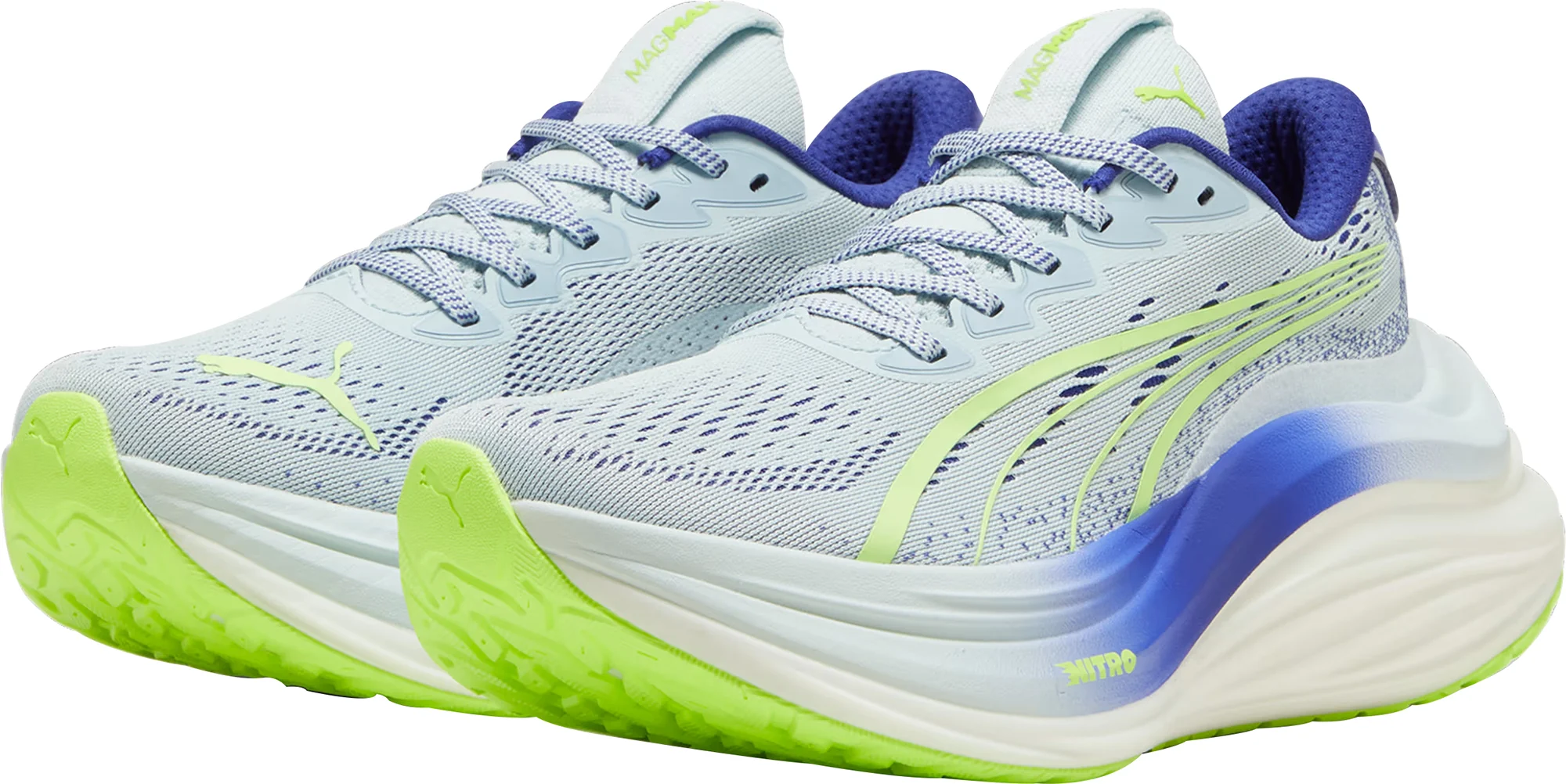 Puma MagMax Nitro Womens Running Shoes - Blue - Image 5