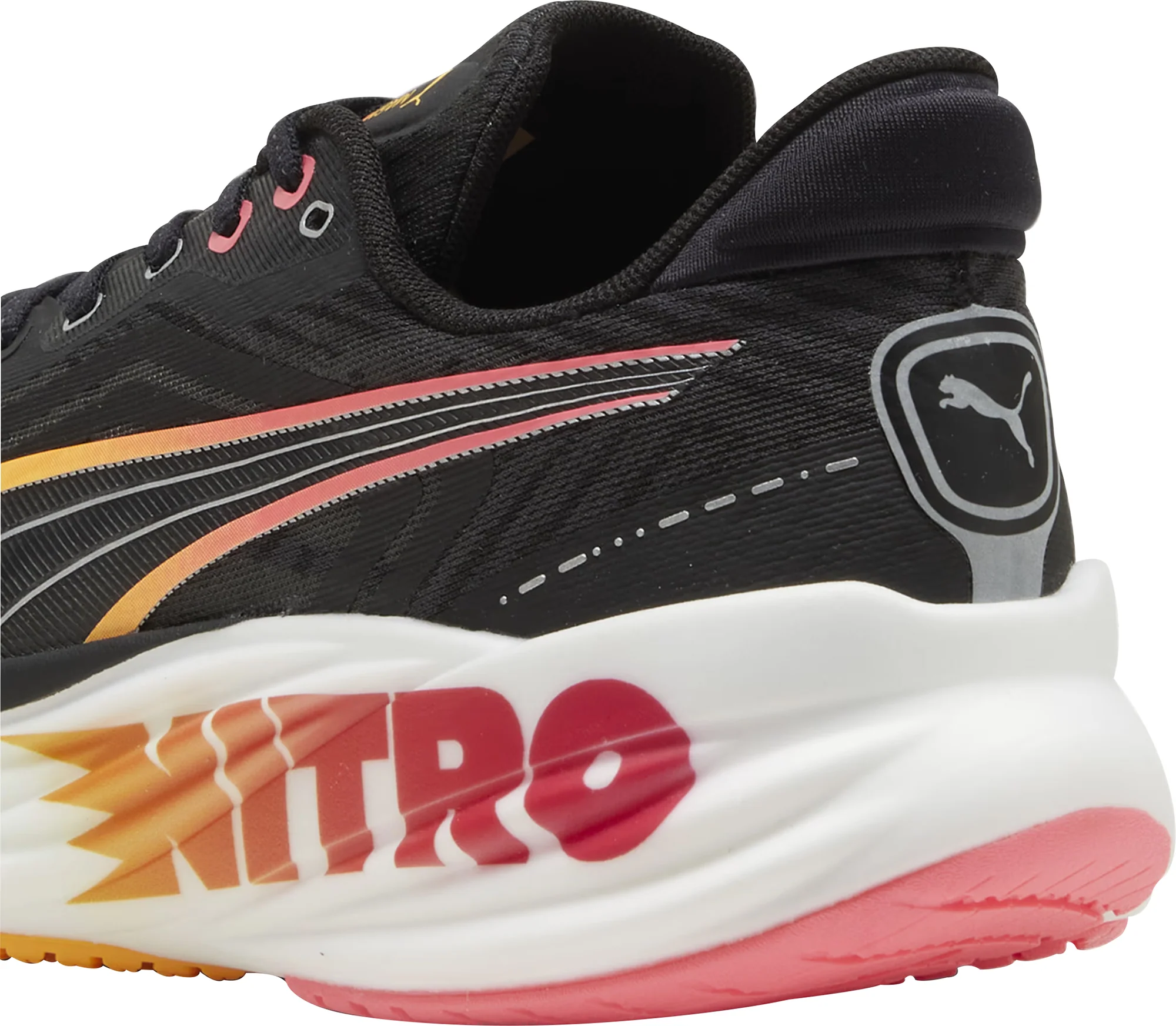 Puma Magnify Nitro 2 Tech Mens Running Shoes - Black - Image 6