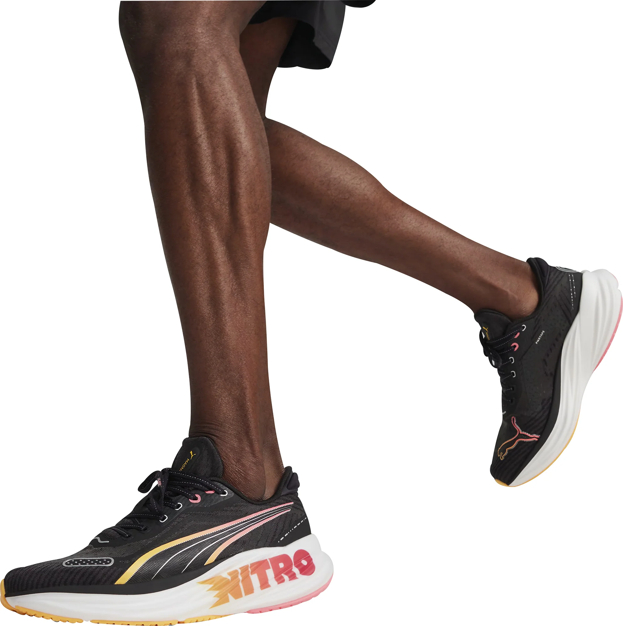 Puma Magnify Nitro 2 Tech Mens Running Shoes - Black - Image 8