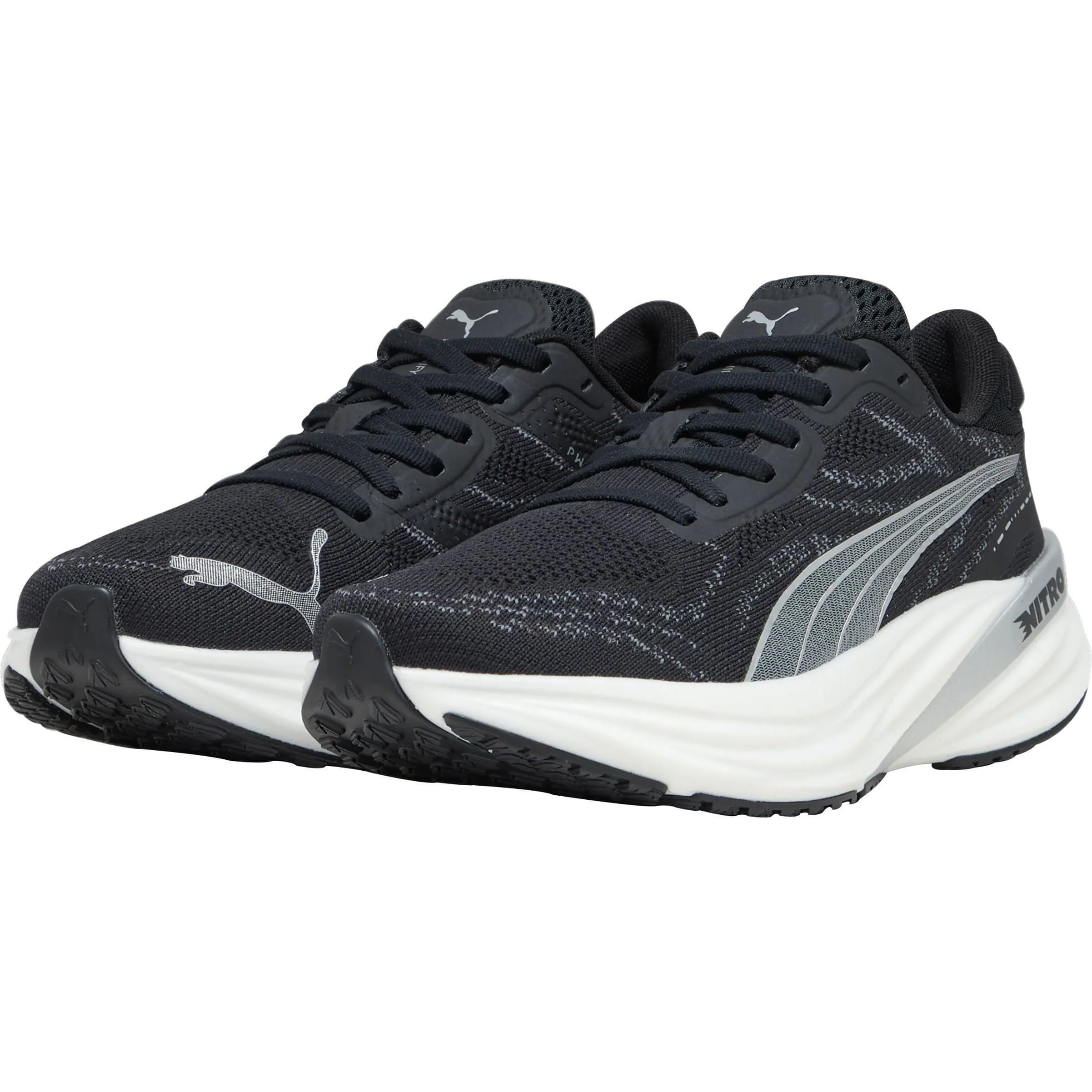 Puma Magnify Nitro 2 Womens Running Shoes - Black - Image 5