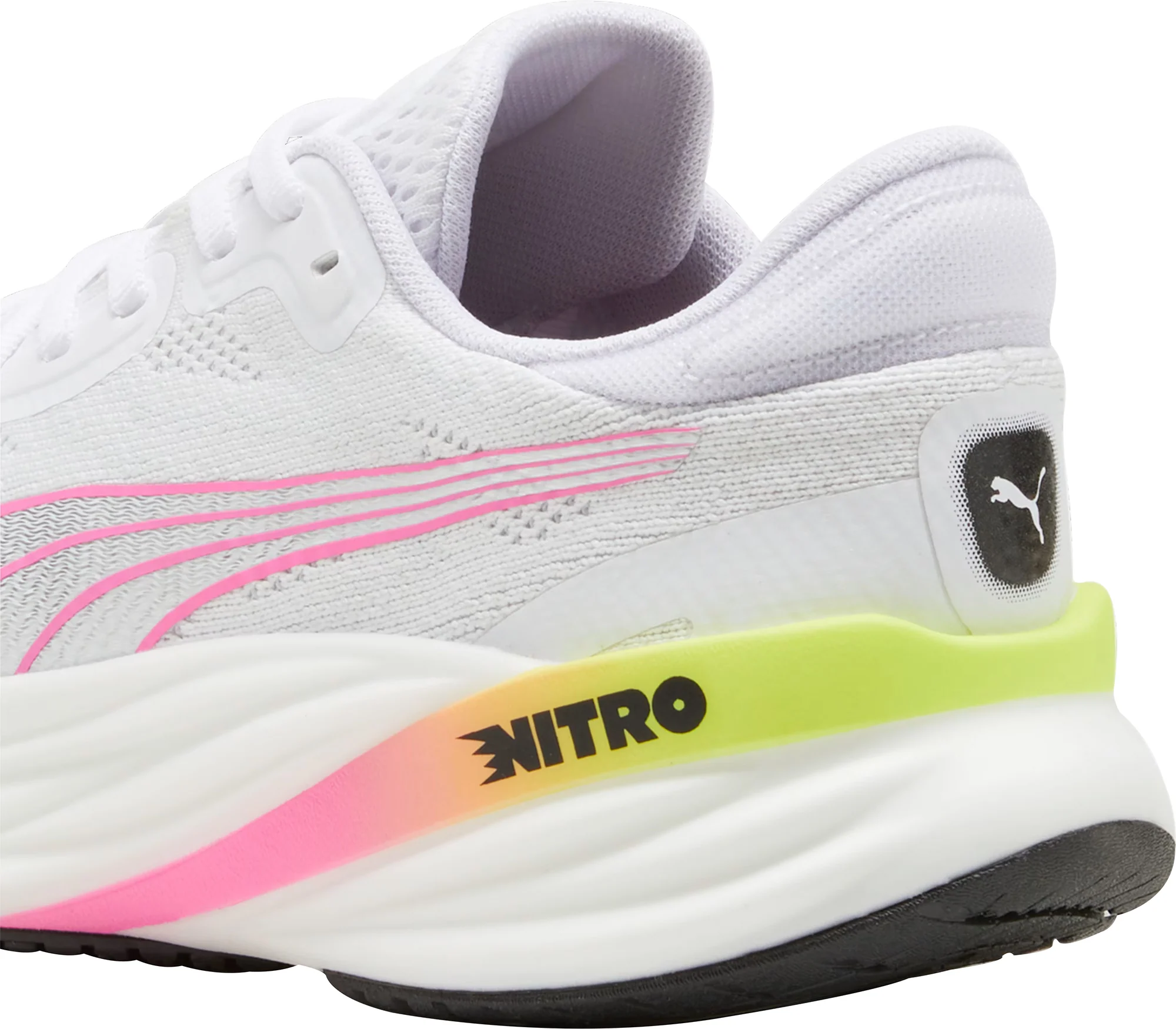 Puma Magnify Nitro 2 Womens Running Shoes - White - Image 6