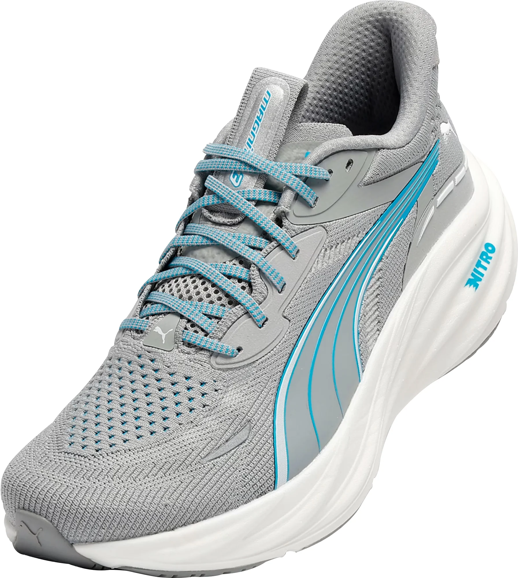 Puma Magnify Nitro 3 Mens Running Shoes - Grey - Image 6