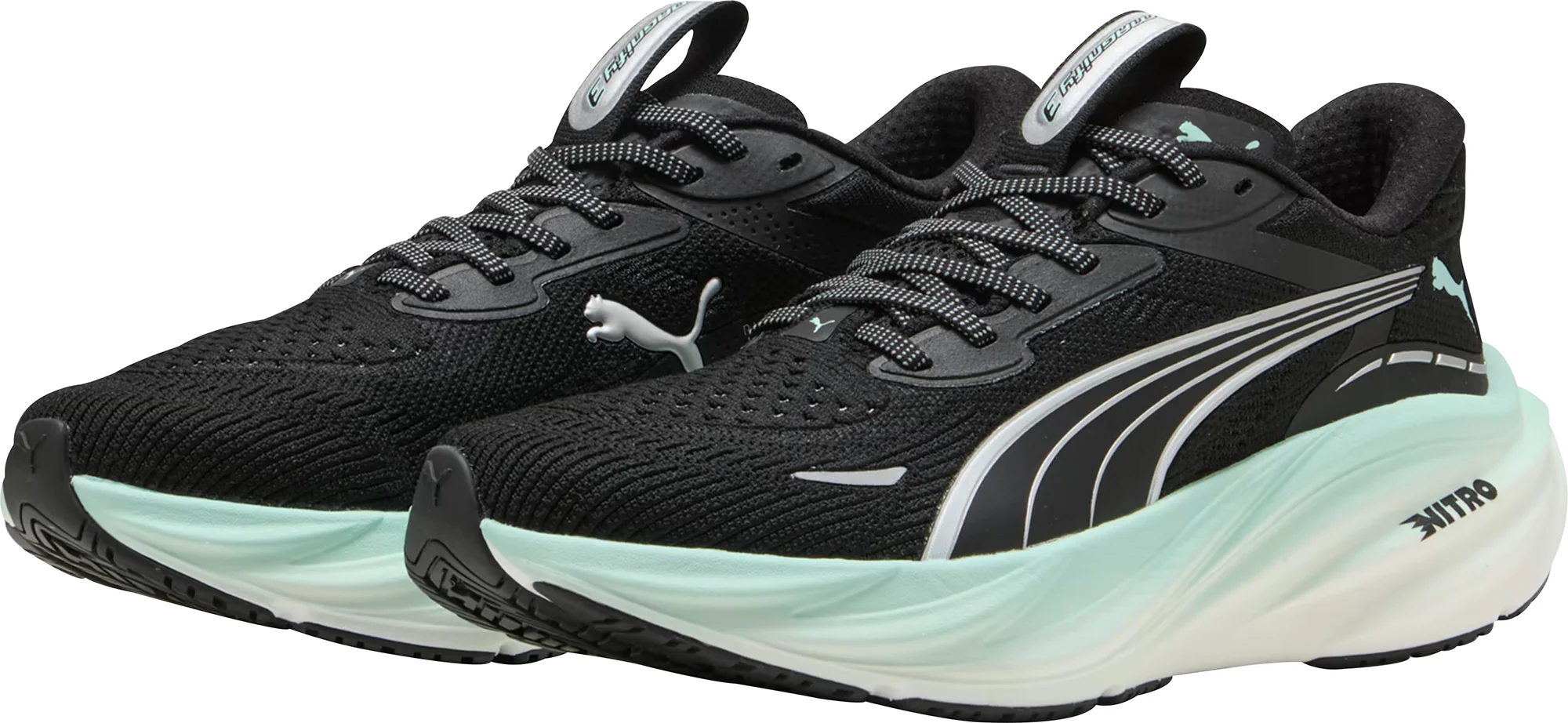 Puma Magnify Nitro 3 Womens Running Shoes - Black - Image 5