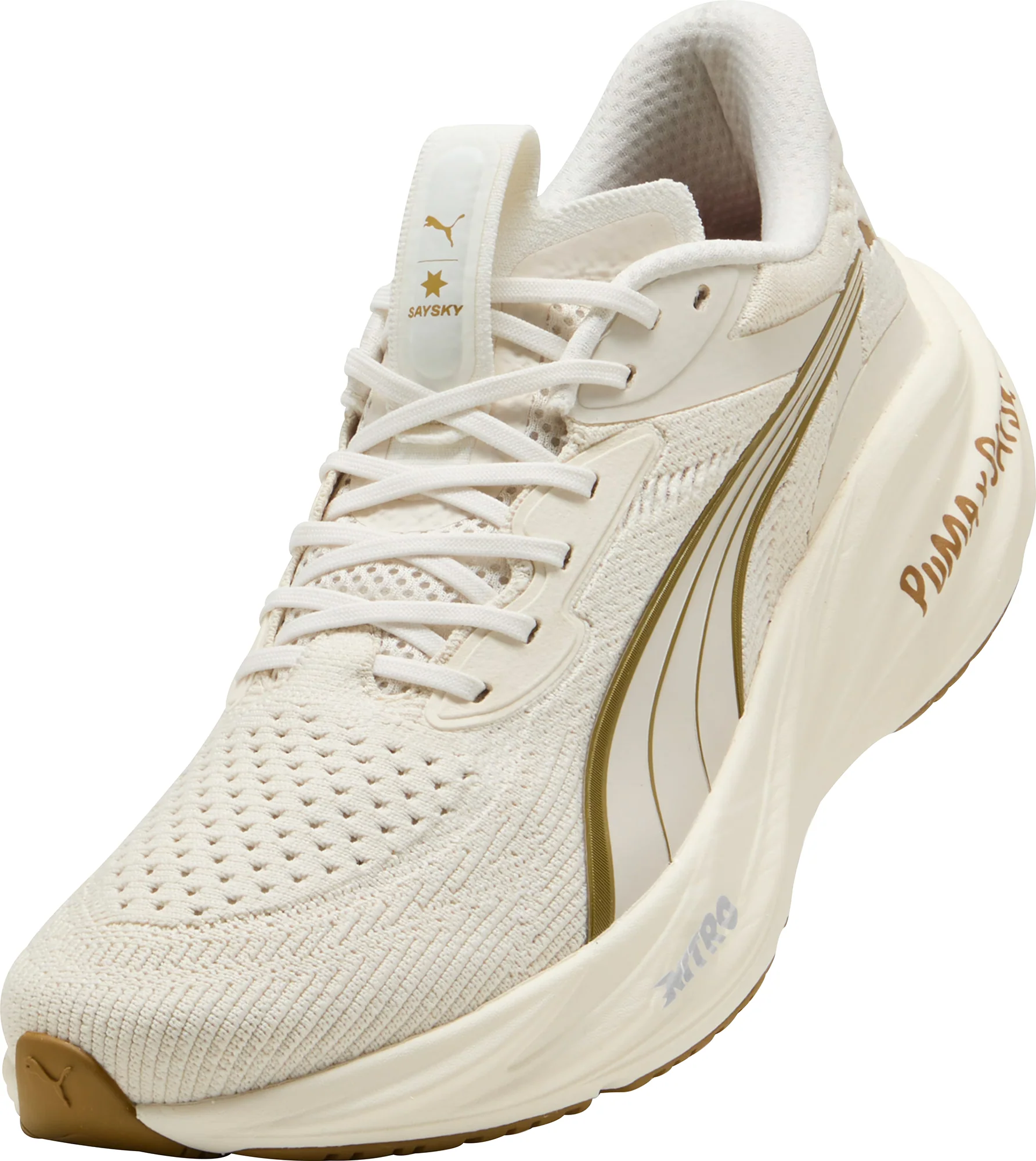 Puma Magnify Nitro 3 X SAYSKY Mens Running Shoes - Cream - Image 7