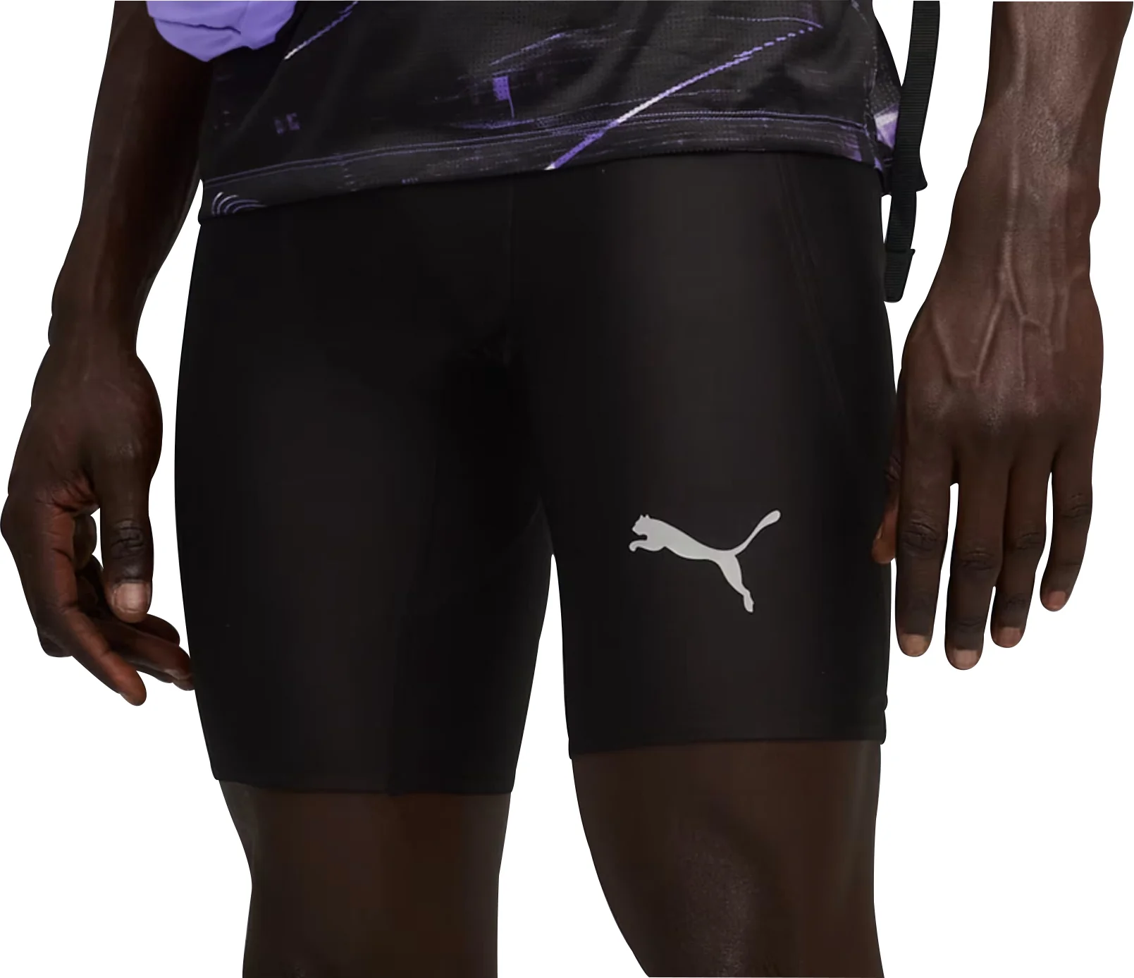 Puma Raceday Ultraform 9 Inch Mens Short Running Tights - Black