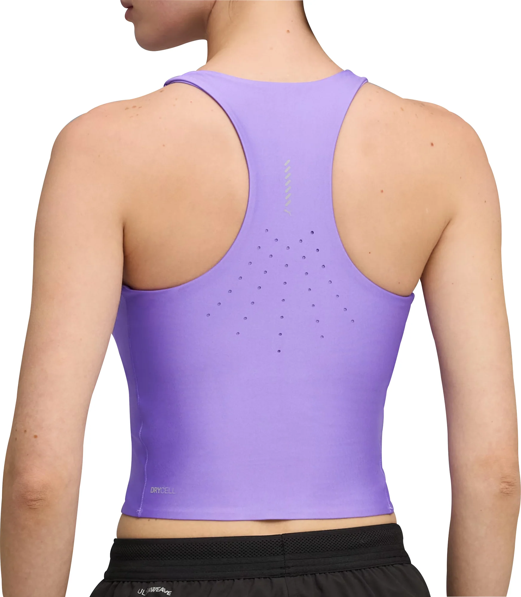 Puma Raceday UltraForm Womens Running Crop Top - Purple - Image 2