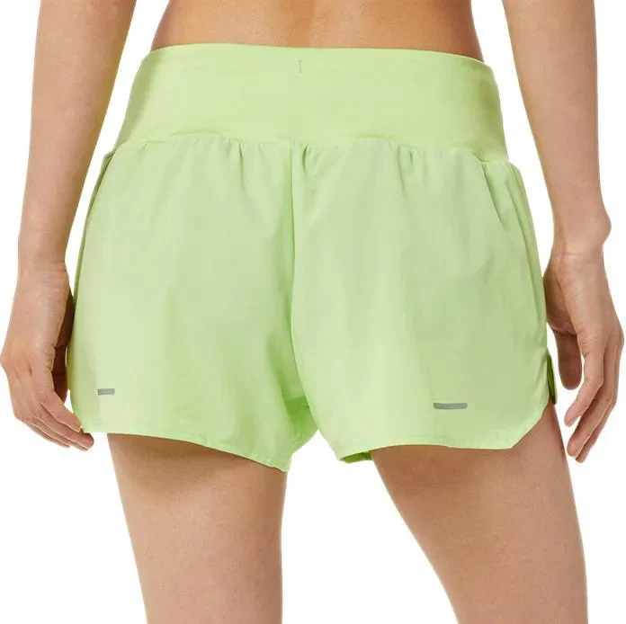 Asics Road 3.5 Inch Womens Running Shorts - Green - Image 2