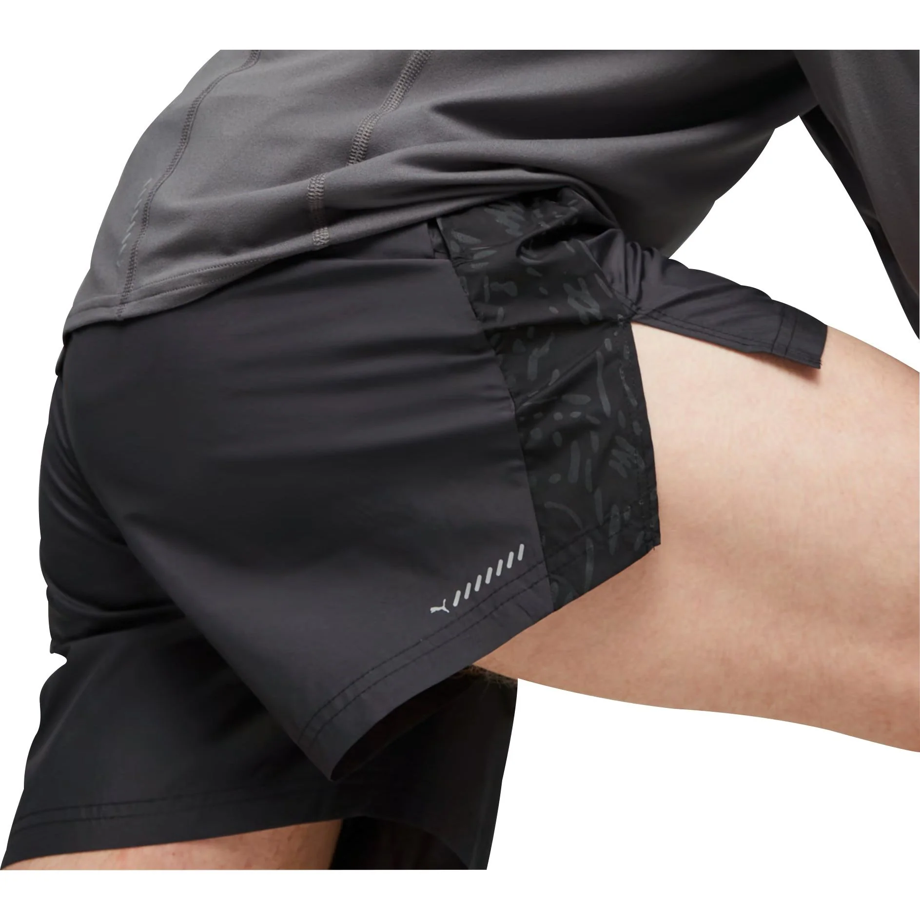 Puma Run 5 Inch Mens Running Shorts - Black - Image 3