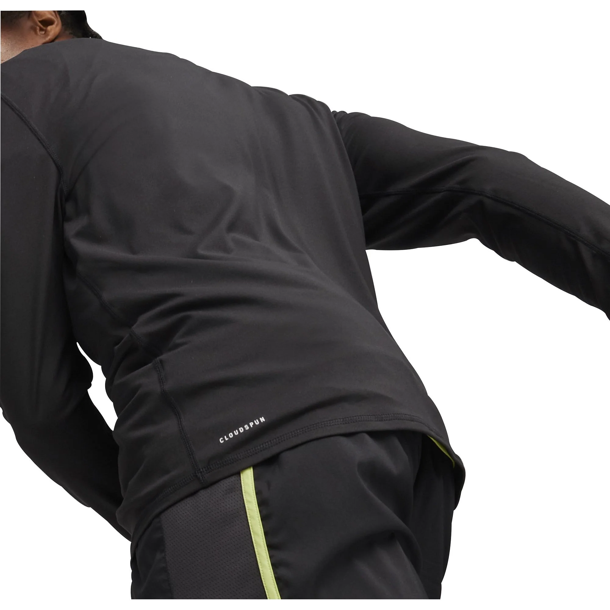 Puma Run Cloudspun Half Zip Long Sleeve Mens Running Top - Black - Image 2