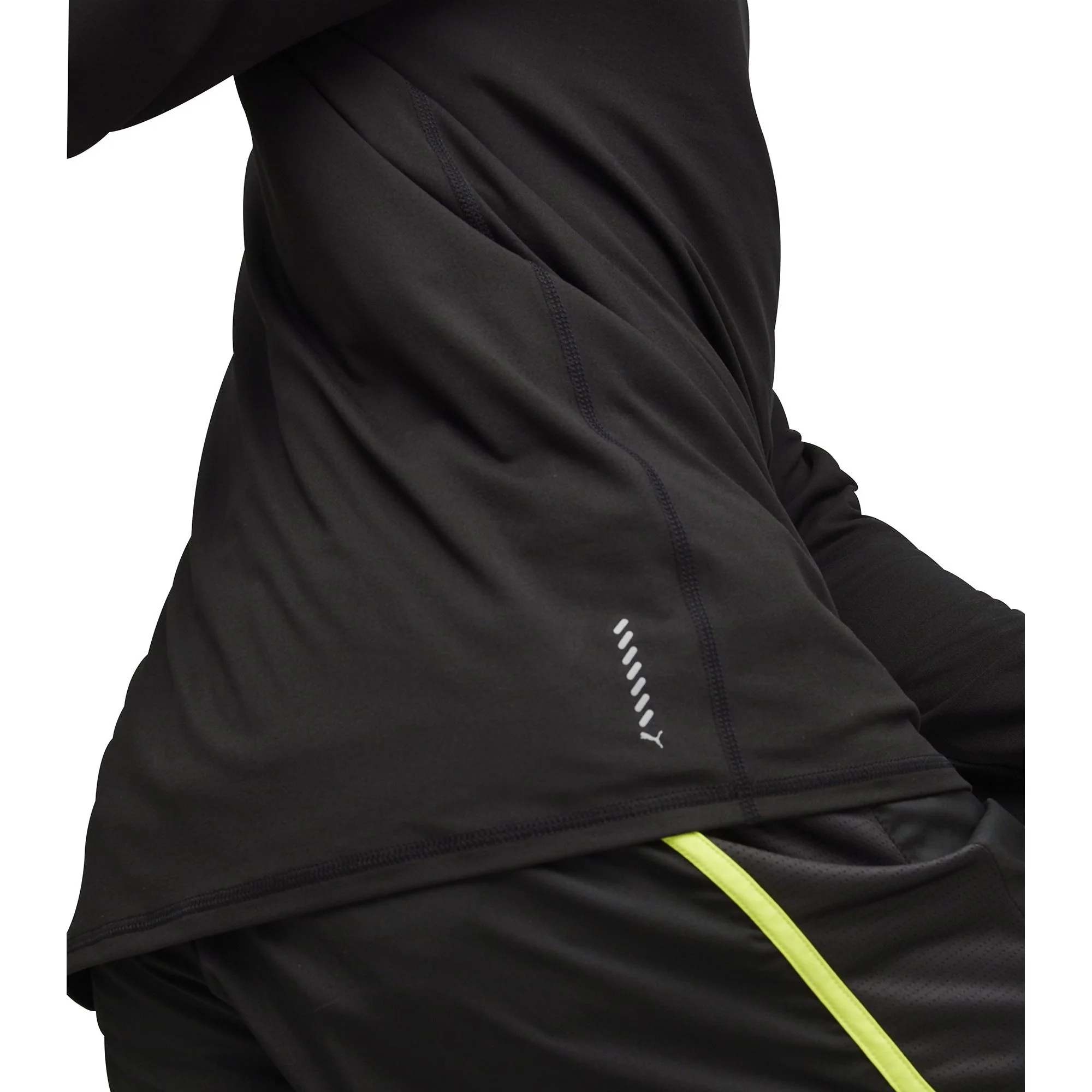Puma Run Cloudspun Half Zip Long Sleeve Mens Running Top - Black - Image 3