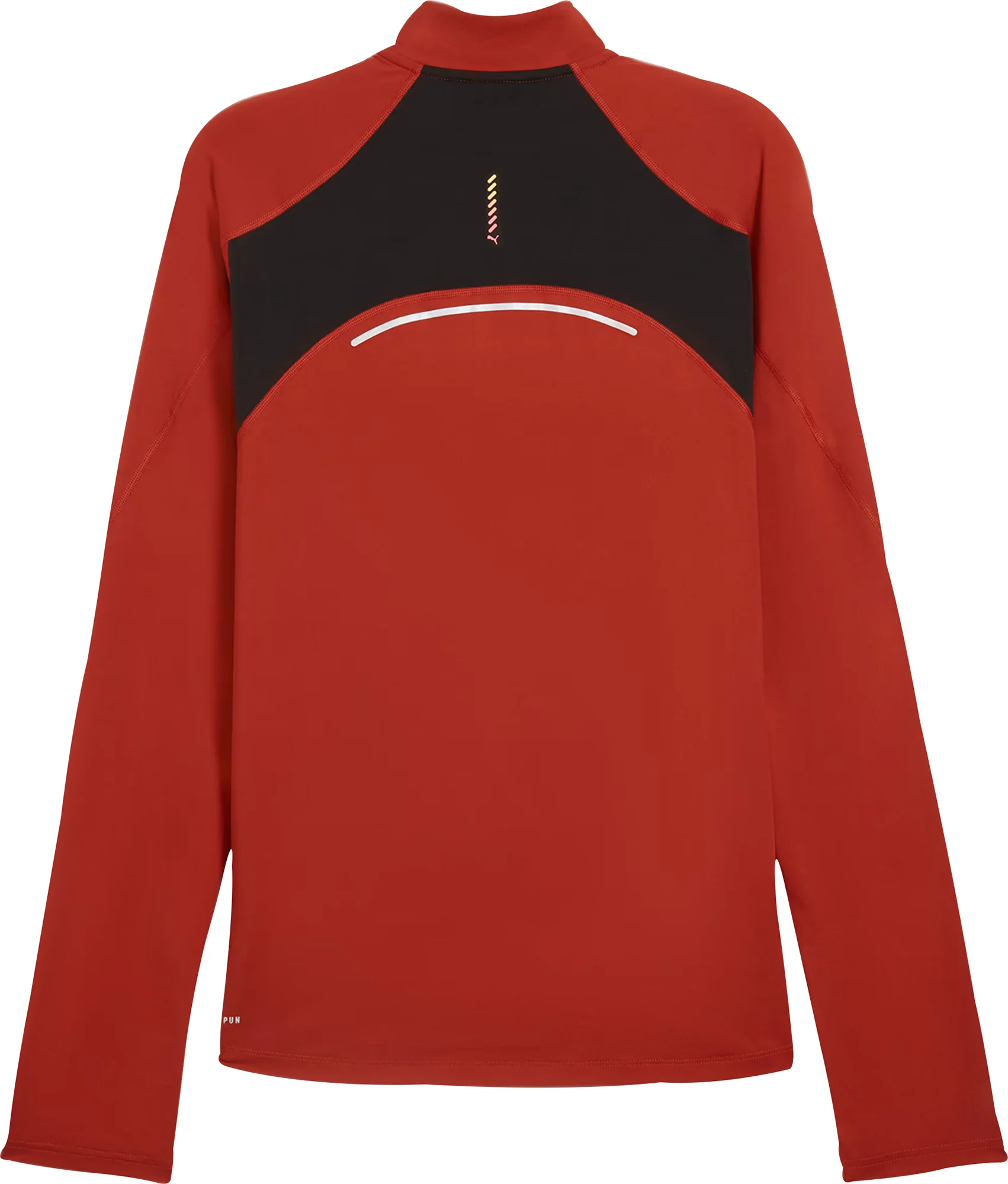 Puma Run Cloudspun Half Zip Long Sleeve Mens Running Top - Red - Image 5