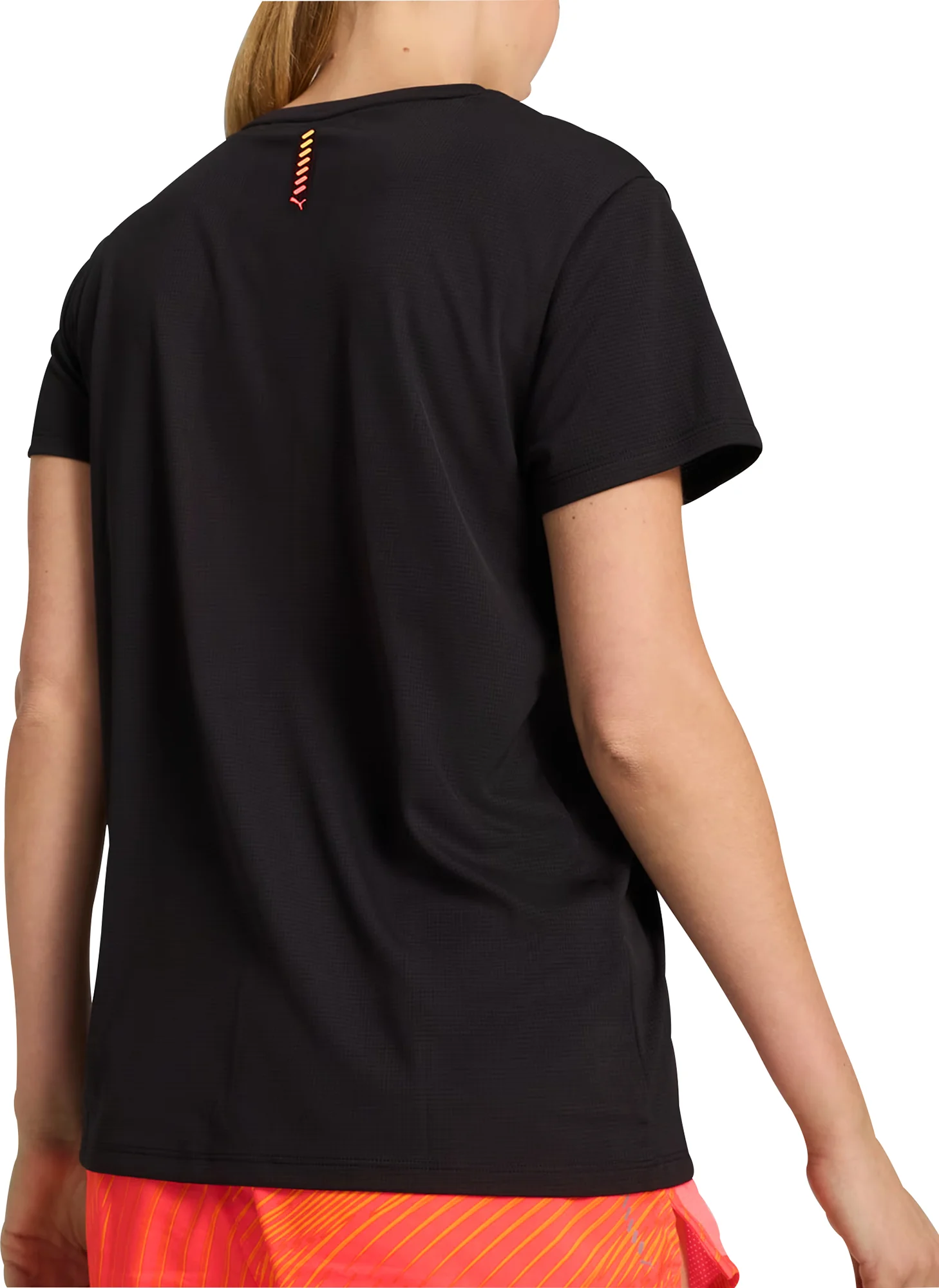 Puma Run Favourite Graphic Short Sleeve Womens Running Top - Black - Image 2