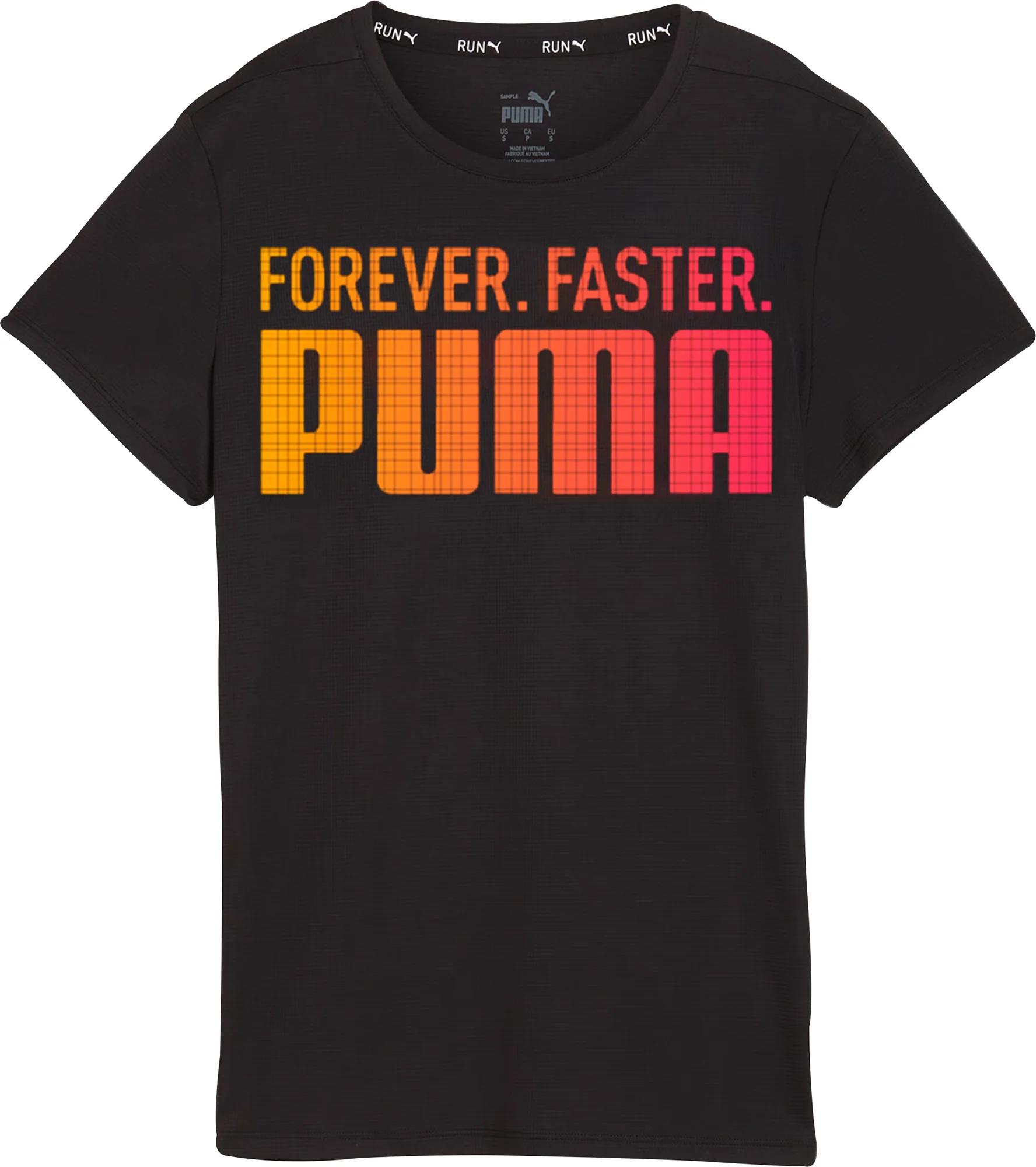 Puma Run Favourite Graphic Short Sleeve Womens Running Top - Black - Image 3