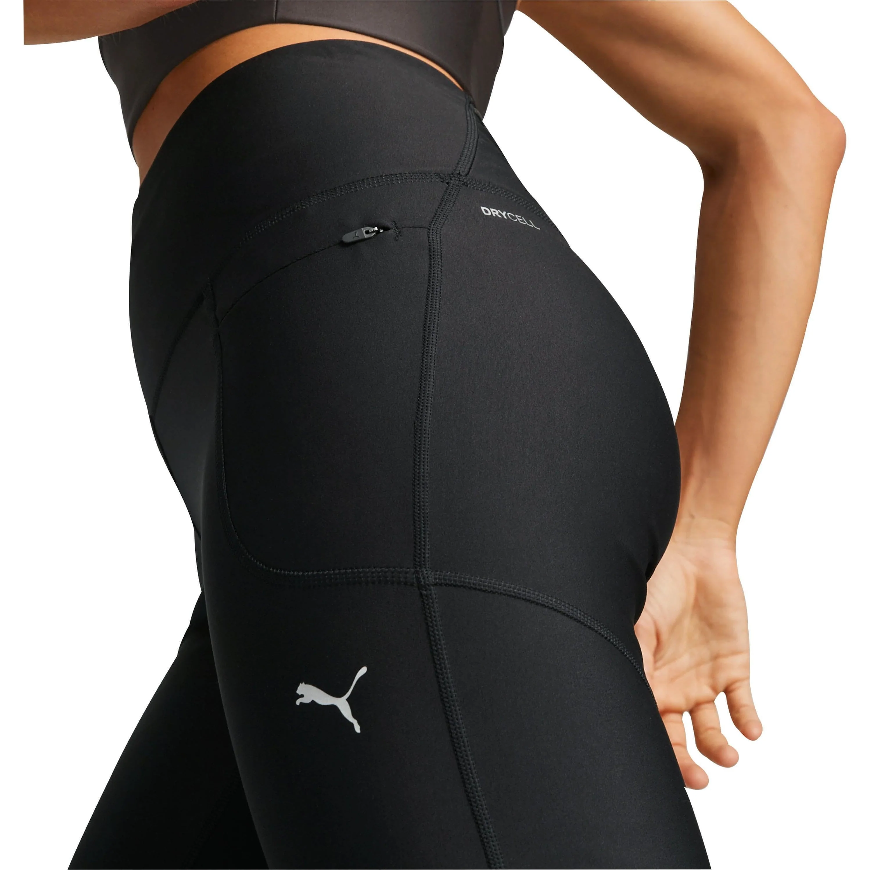 Puma Run Ultraform Womens Long Running Tights - Black - Image 3