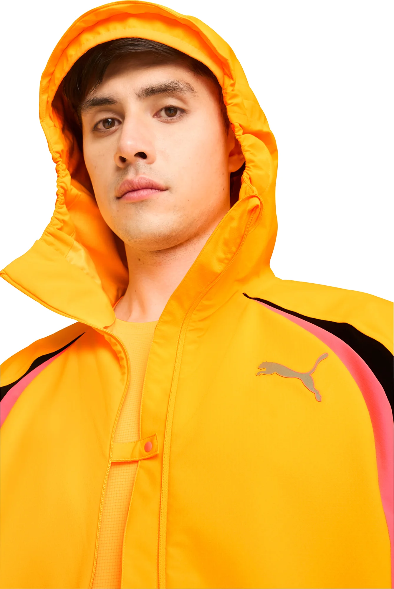 Puma Run Ultraweave Raincell Mens Running Jacket - Orange - Image 4
