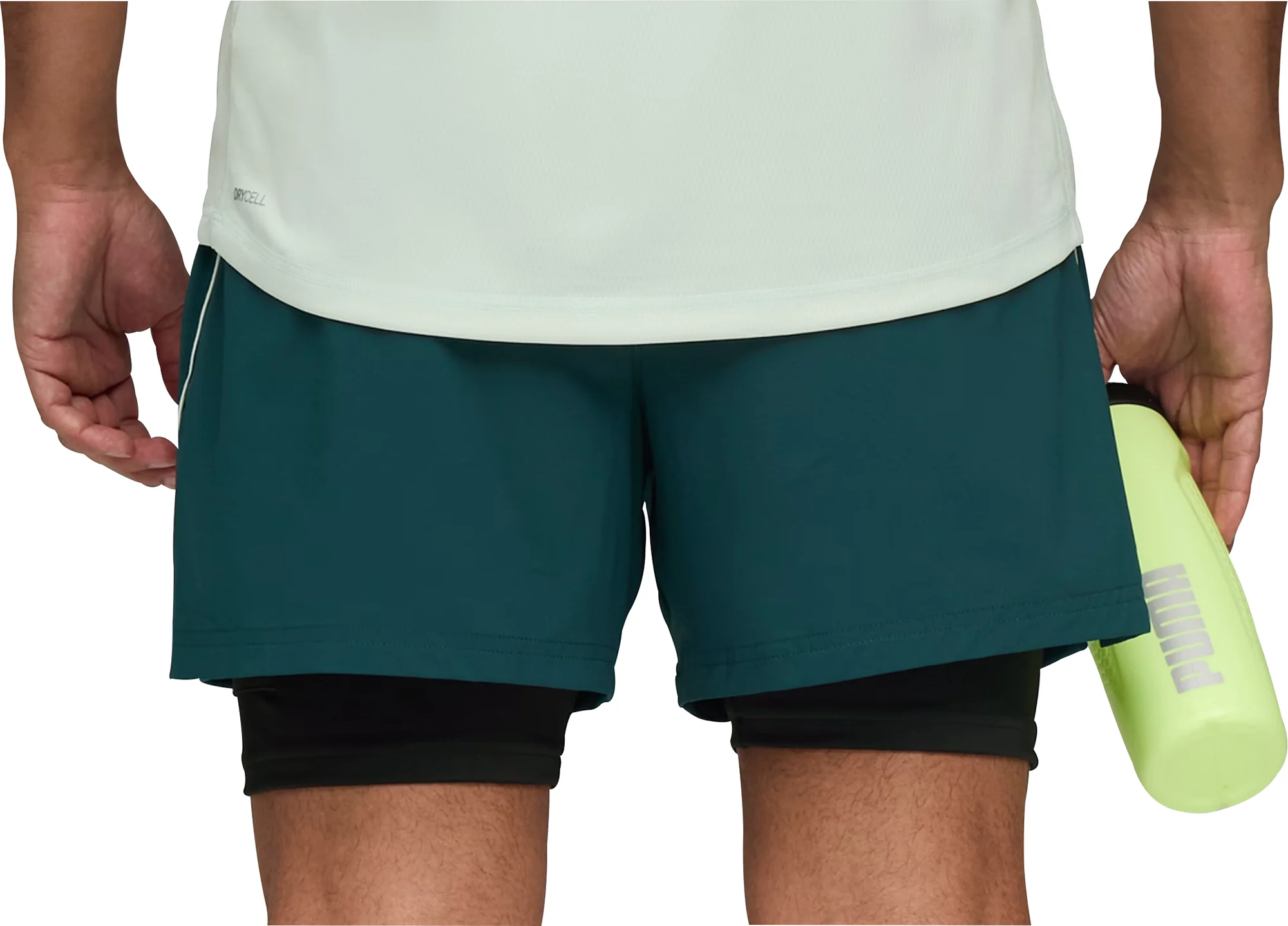 Puma Velocity 2 In 1 Mens Running Shorts - Green - Image 2