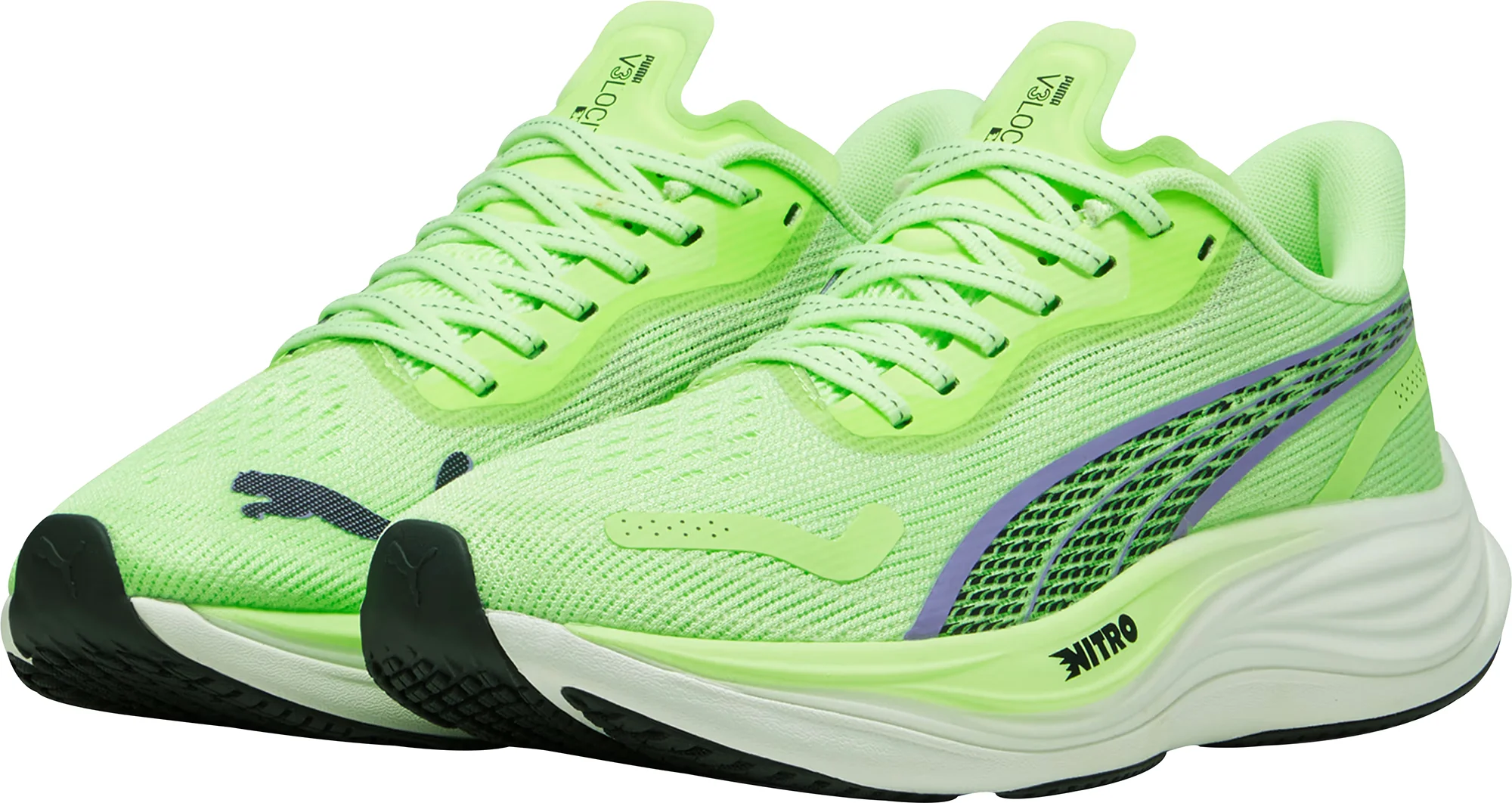 Puma Velocity Nitro 3 Womens Running Shoes - Green - Image 5