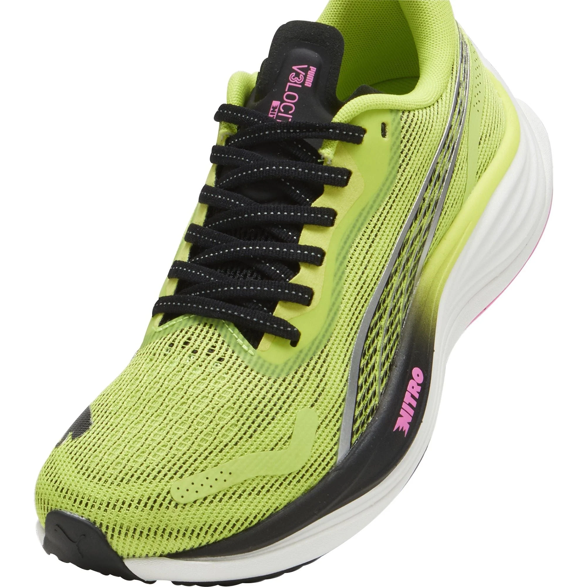 Puma Velocity Nitro 3 Womens Running Shoes - Green - Image 6