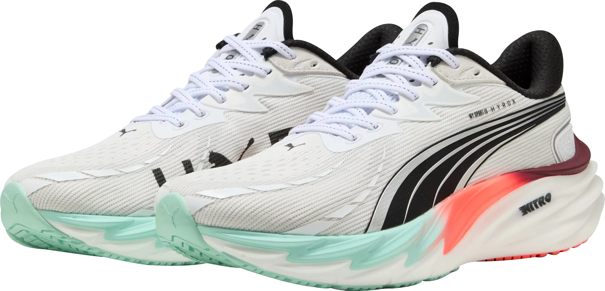 Puma Velocity Nitro 4 HYROX Mens Running Shoes - White - Image 5