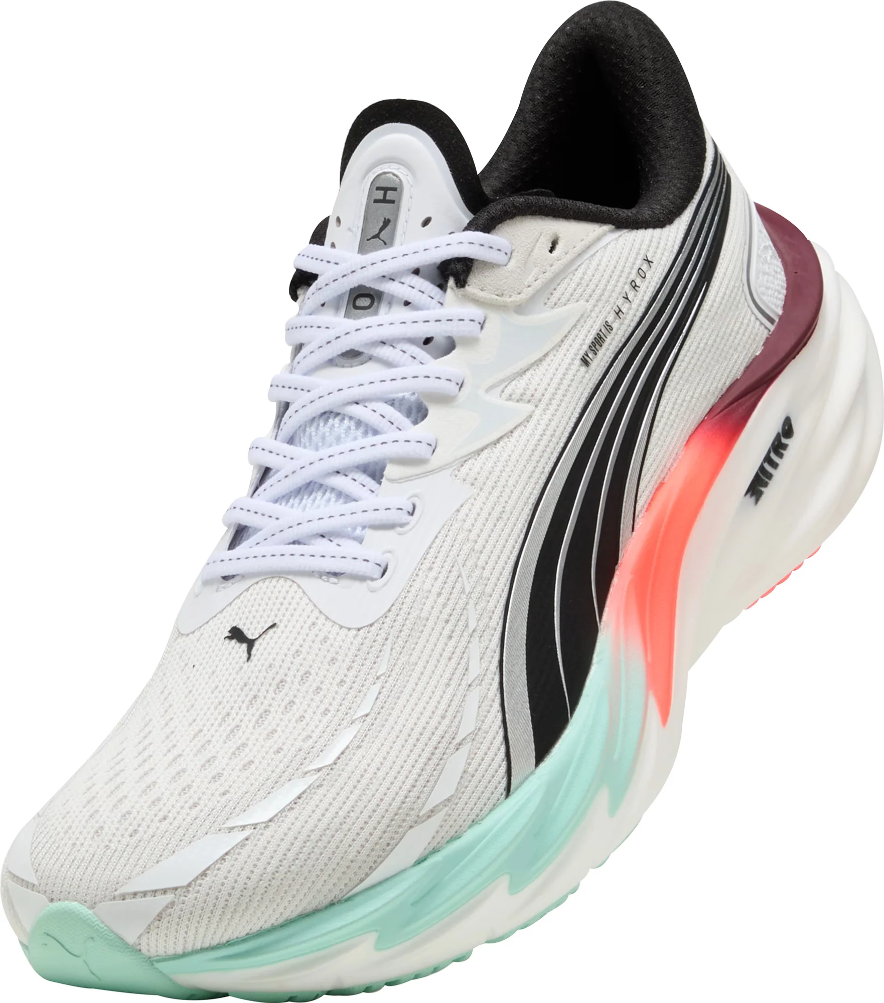 Puma Velocity Nitro 4 HYROX Mens Running Shoes - White - Image 7