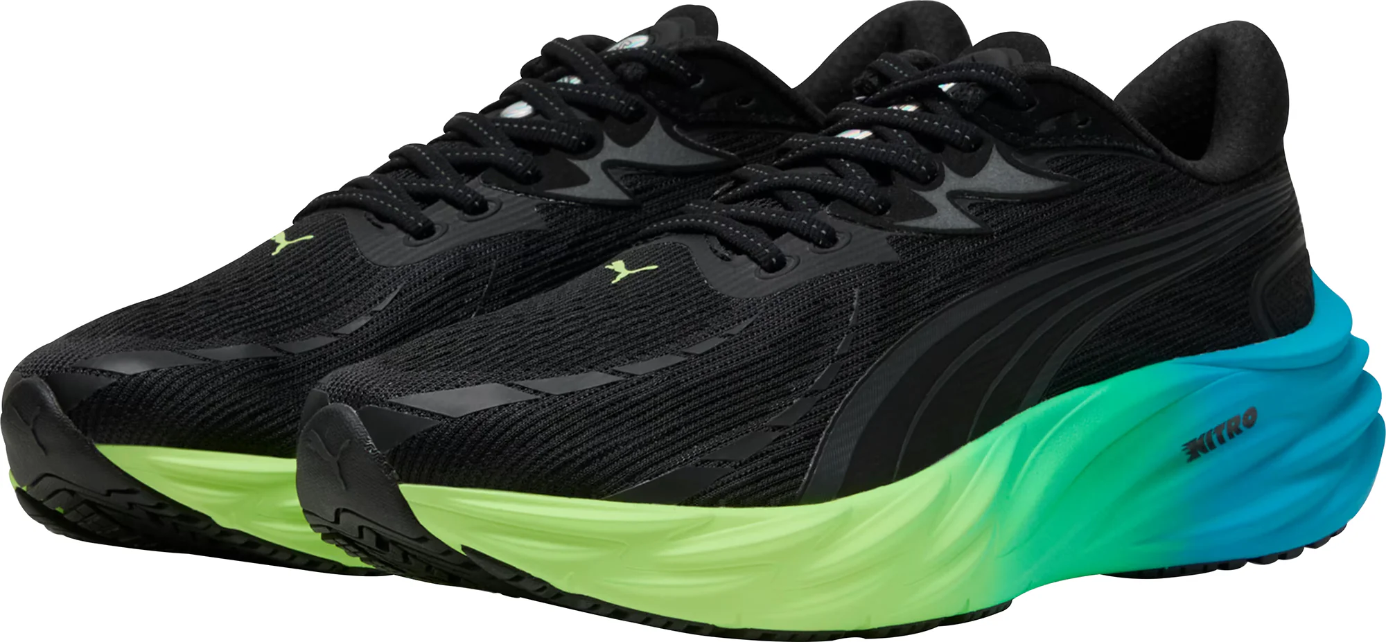 Puma Velocity Nitro 4 Mens Running Shoes - Black - Image 5