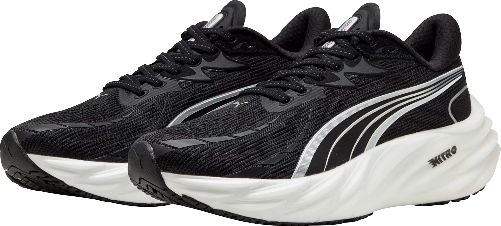 Puma Velocity Nitro 4 Womens Running Shoes - Black - Image 5