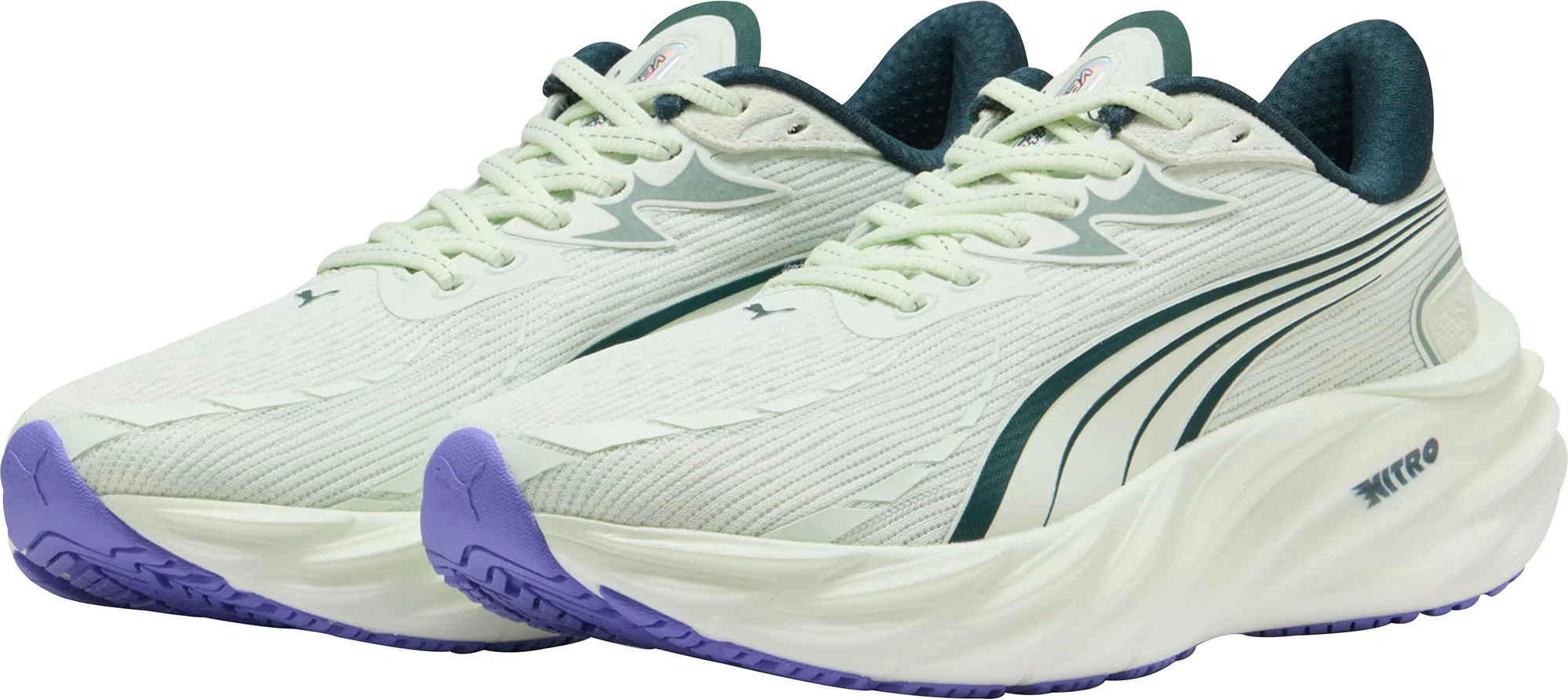 Puma Velocity Nitro 4 Womens Running Shoes - Green - Image 5