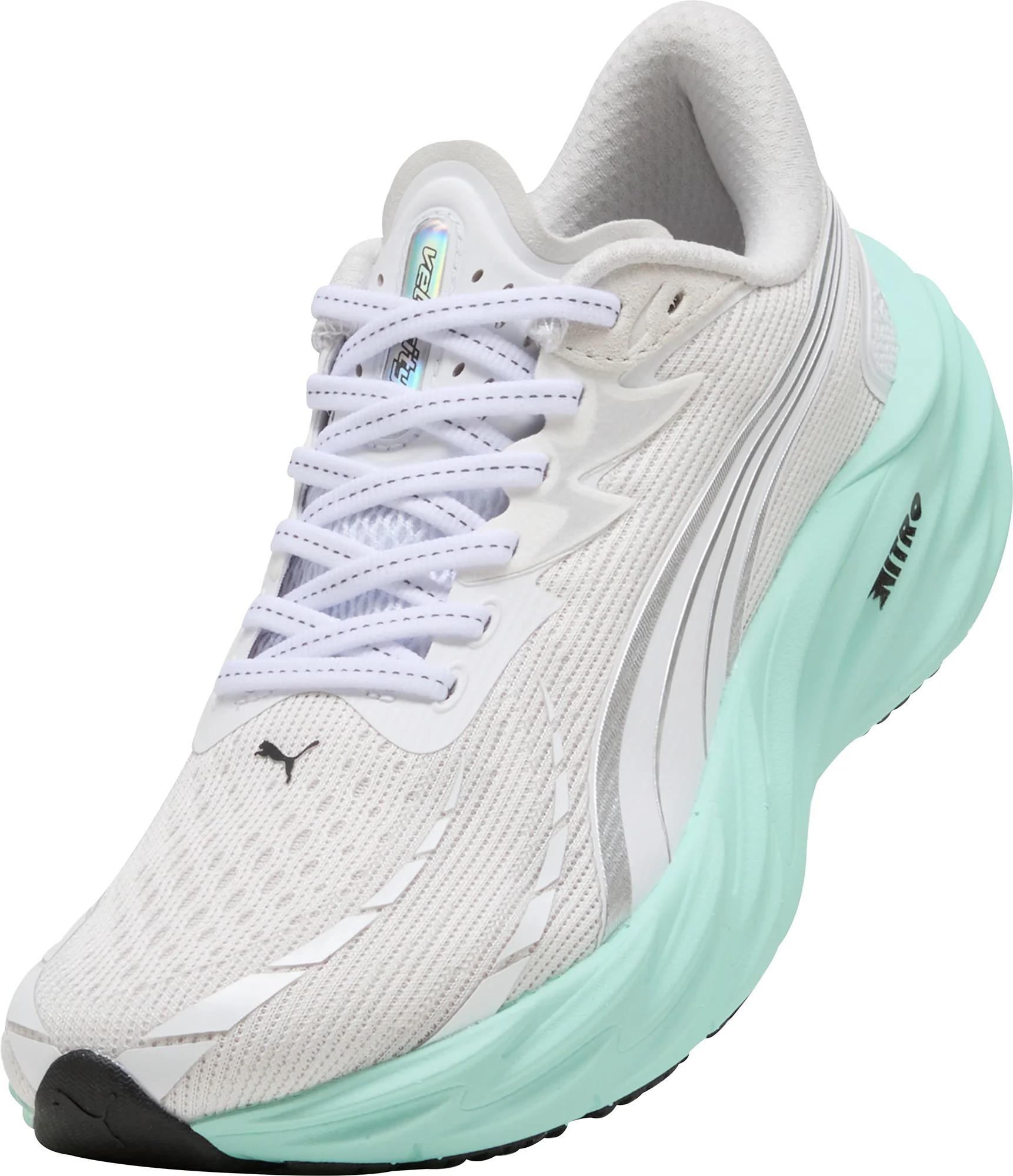 Puma Velocity Nitro 4 Womens Running Shoes - White - Image 7