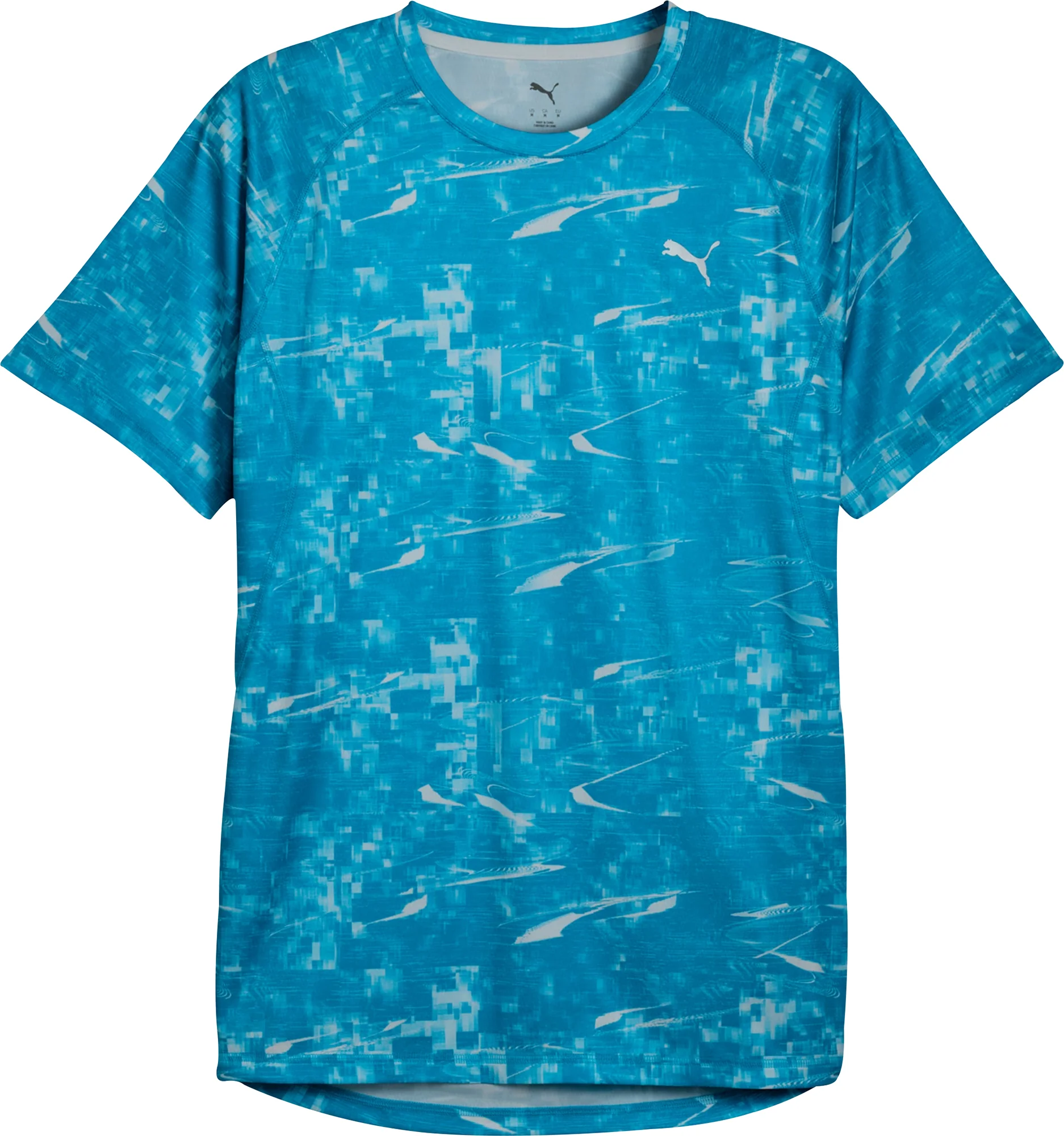 Puma Velocity Short Sleeve Mens Running Top - Blue - Image 3